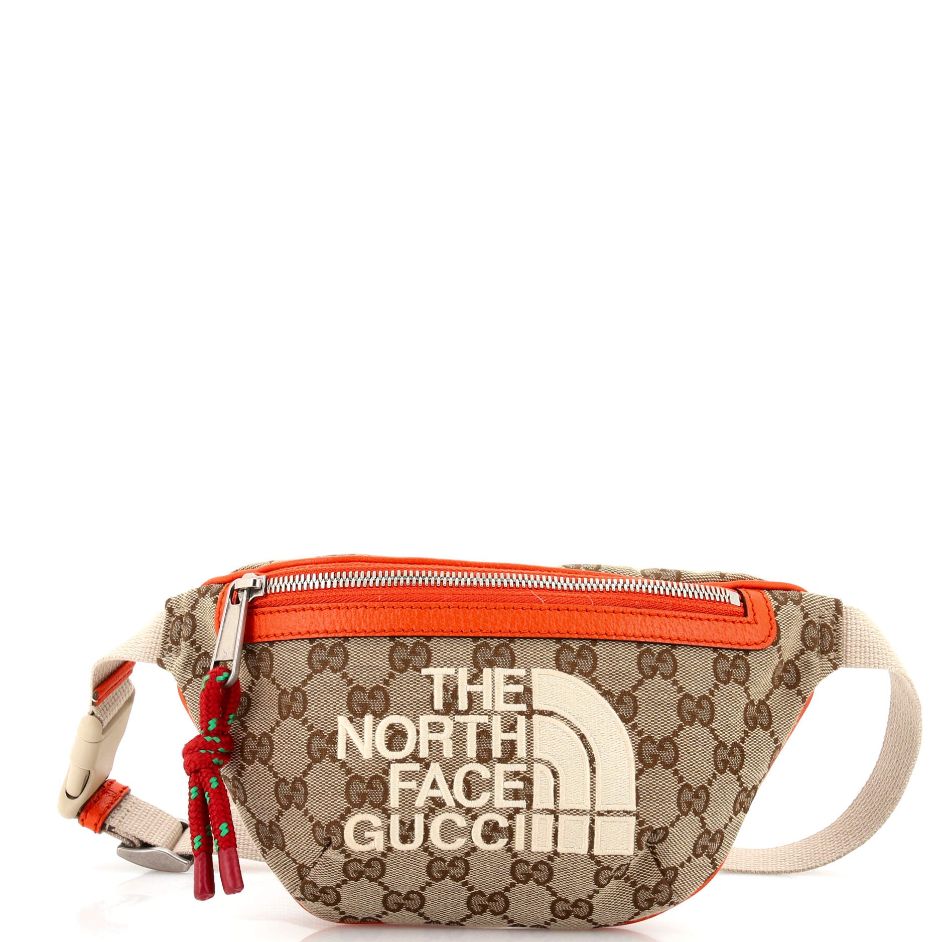 x The North Face Zip Belt Bag GG Canvas with Leather