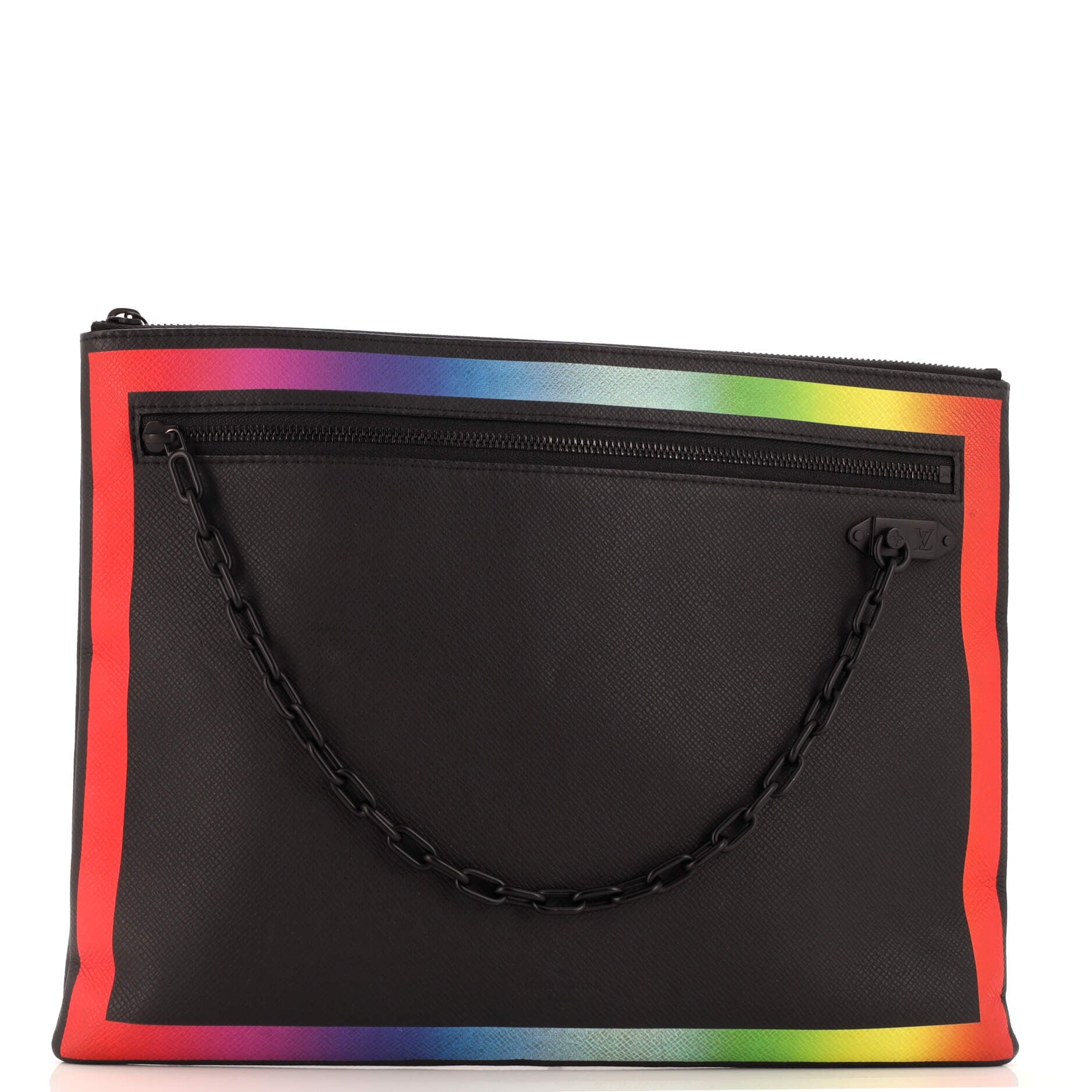 Pochette A4 Rainbow Taiga Leather