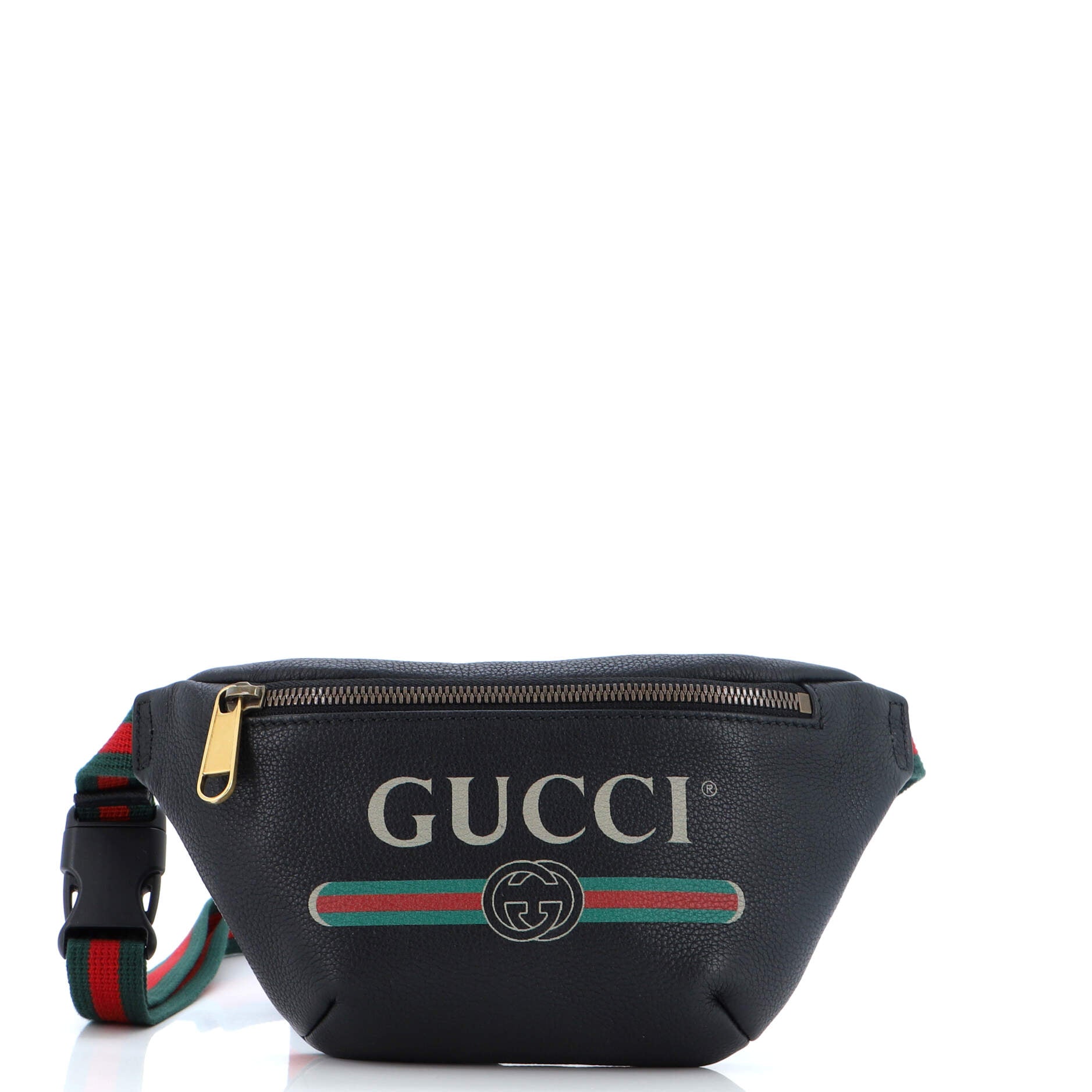 Logo Belt Bag Printed Leather Small