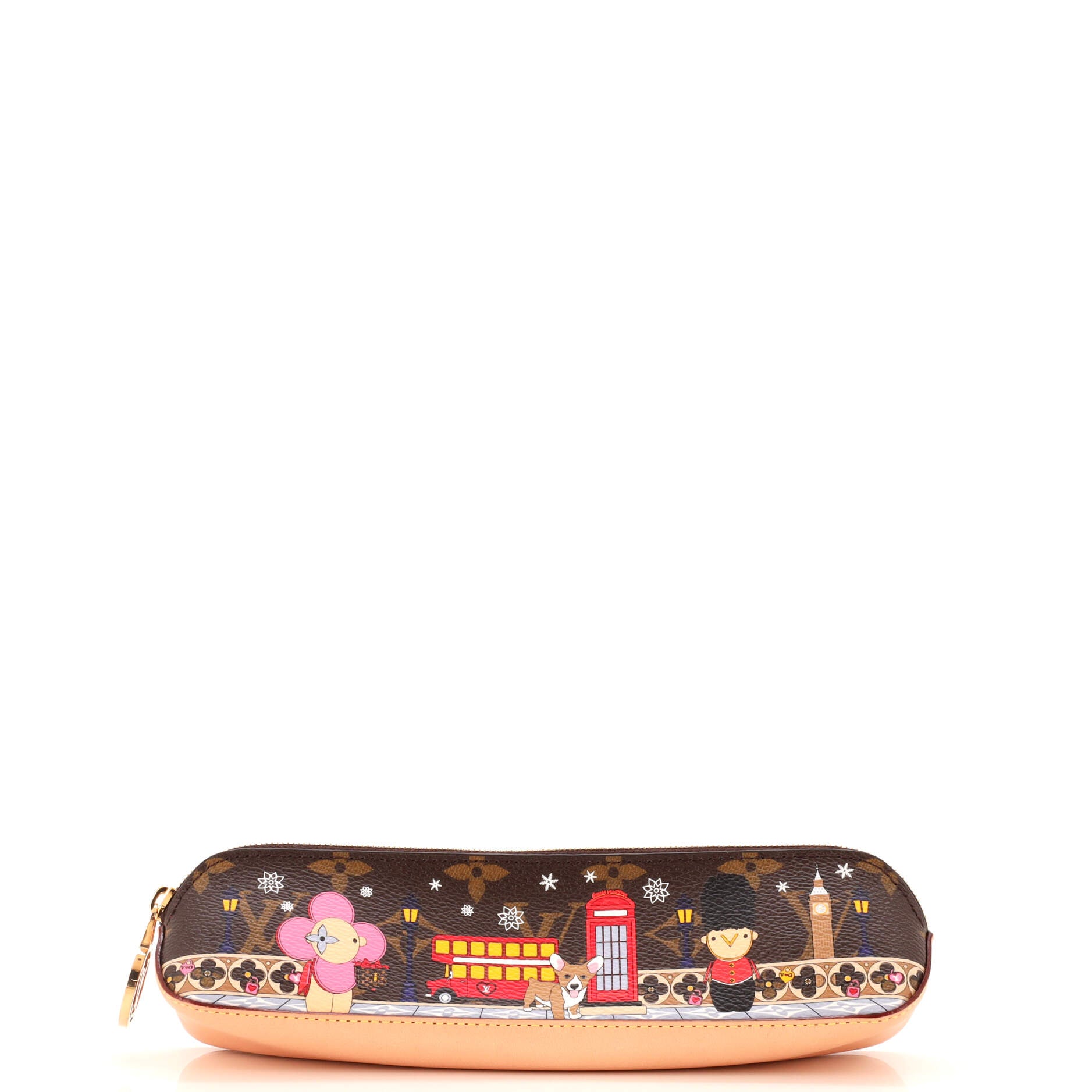 Elizabeth Pencil Pouch Limited Edition Vivienne Xmas Monogram Canvas