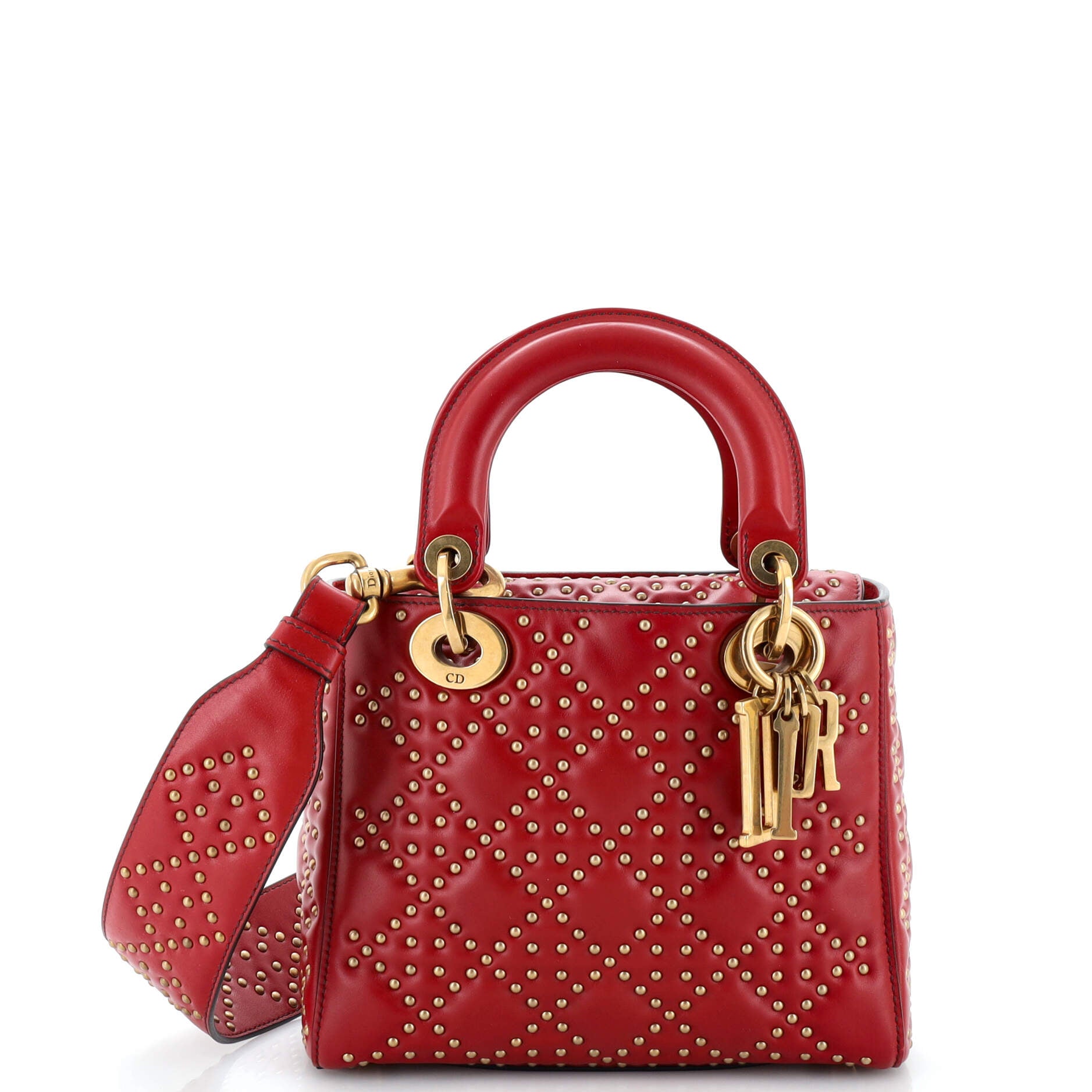 Supple Lady Dior Bag Cannage Studded Lambskin Mini