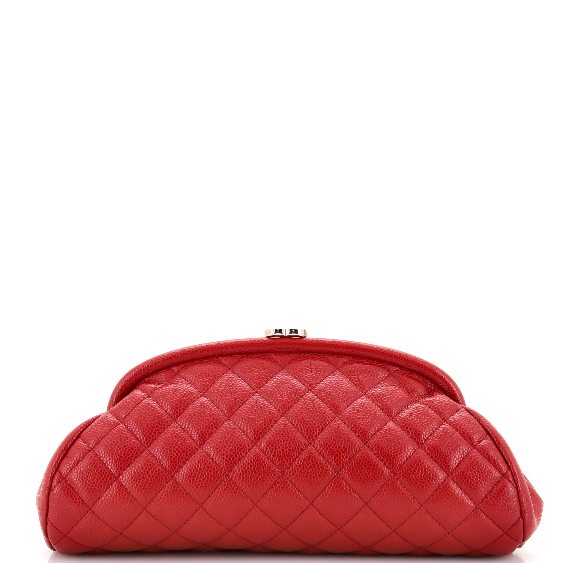 Timeless Clutch Quilted Caviar