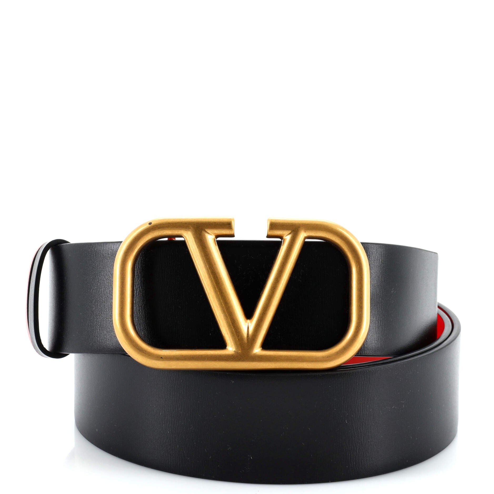 VLogo Reversible Belt Leather Wide 90
