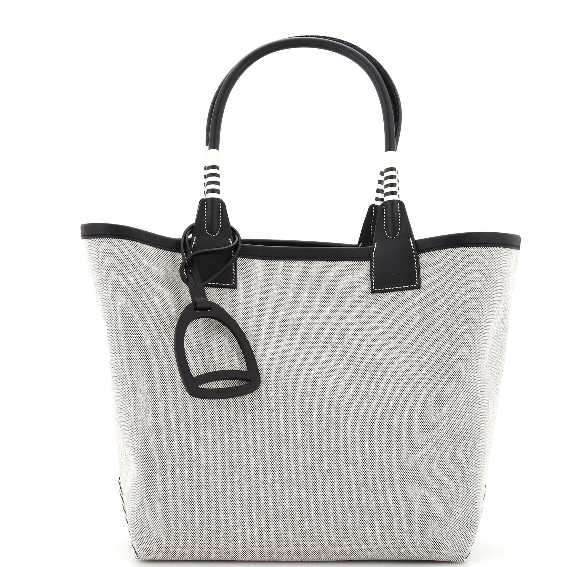 Sac Steeple Tote Toile with Leather 25