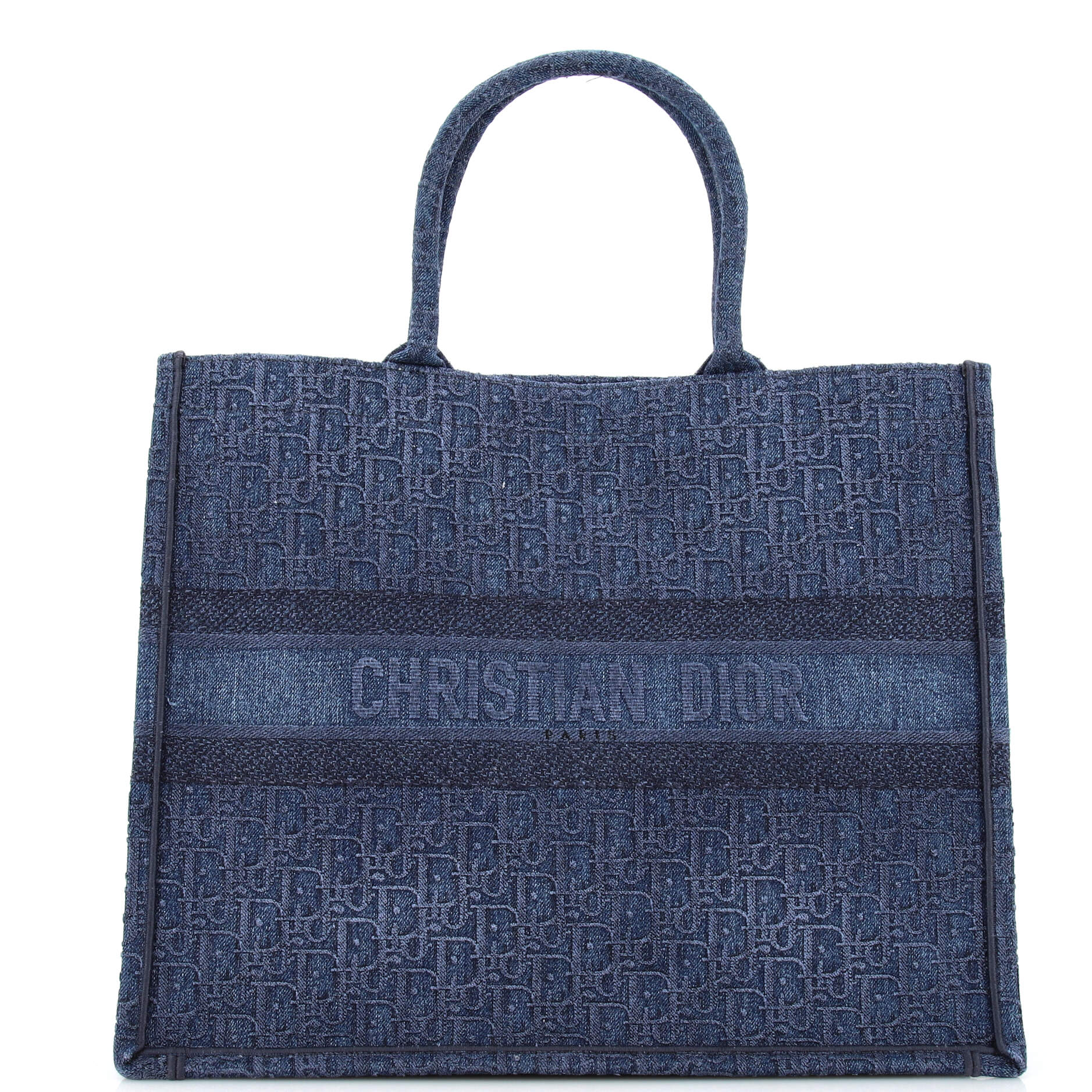 Book Tote Oblique Denim Large