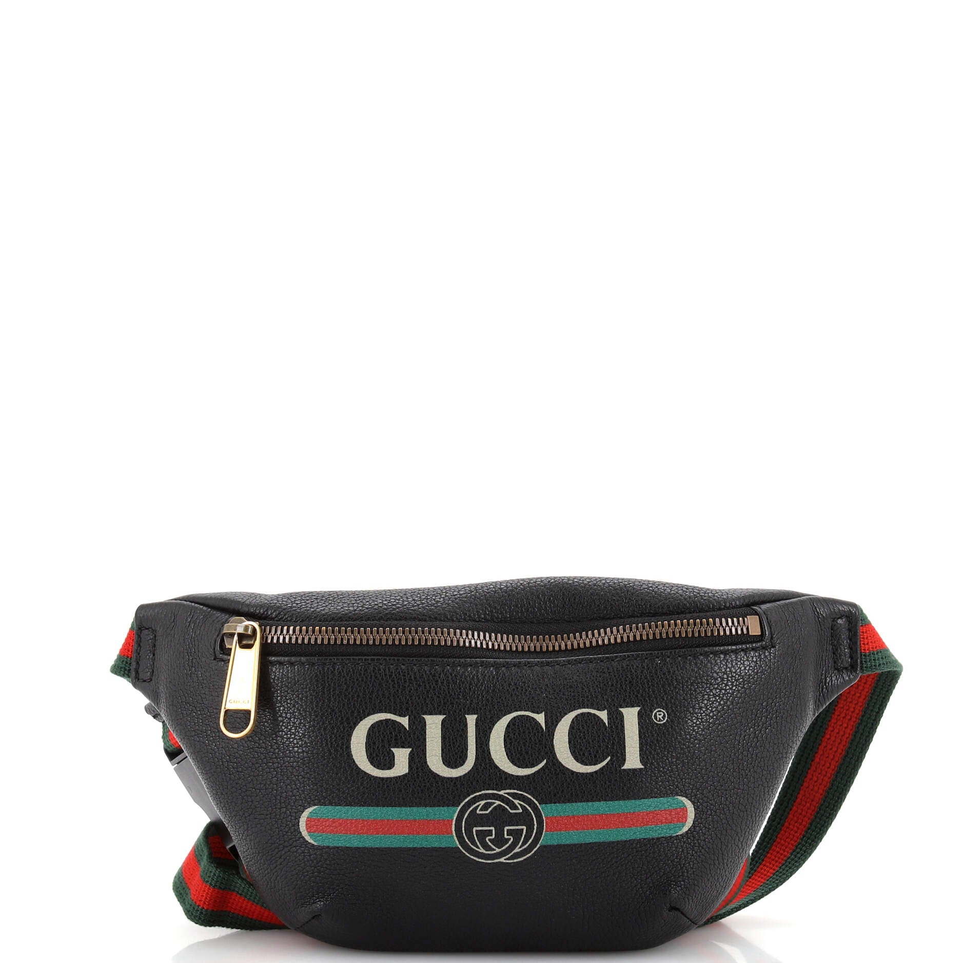 Logo Belt Bag Printed Leather Small