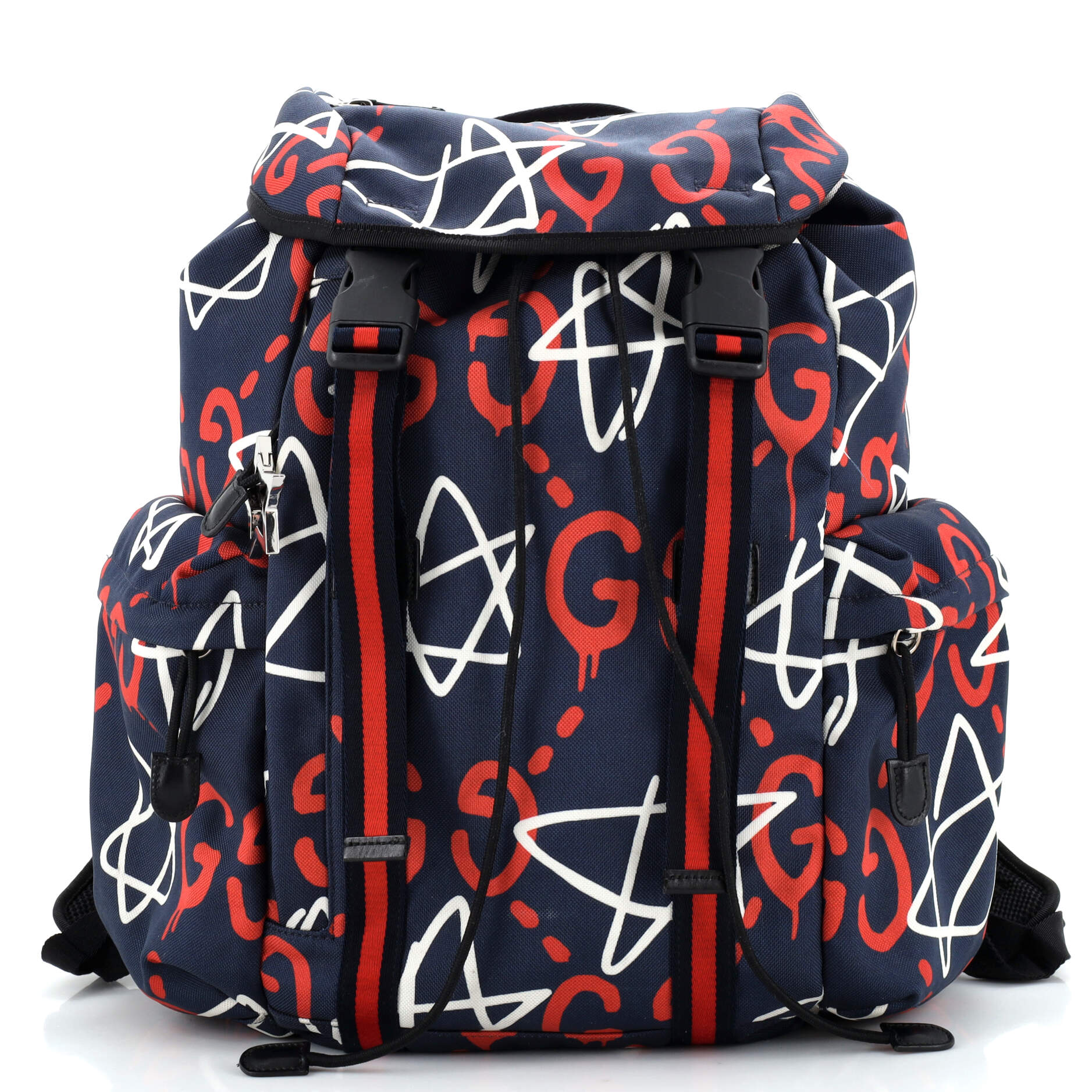 Techpack Backpack GucciGhost Print Canvas