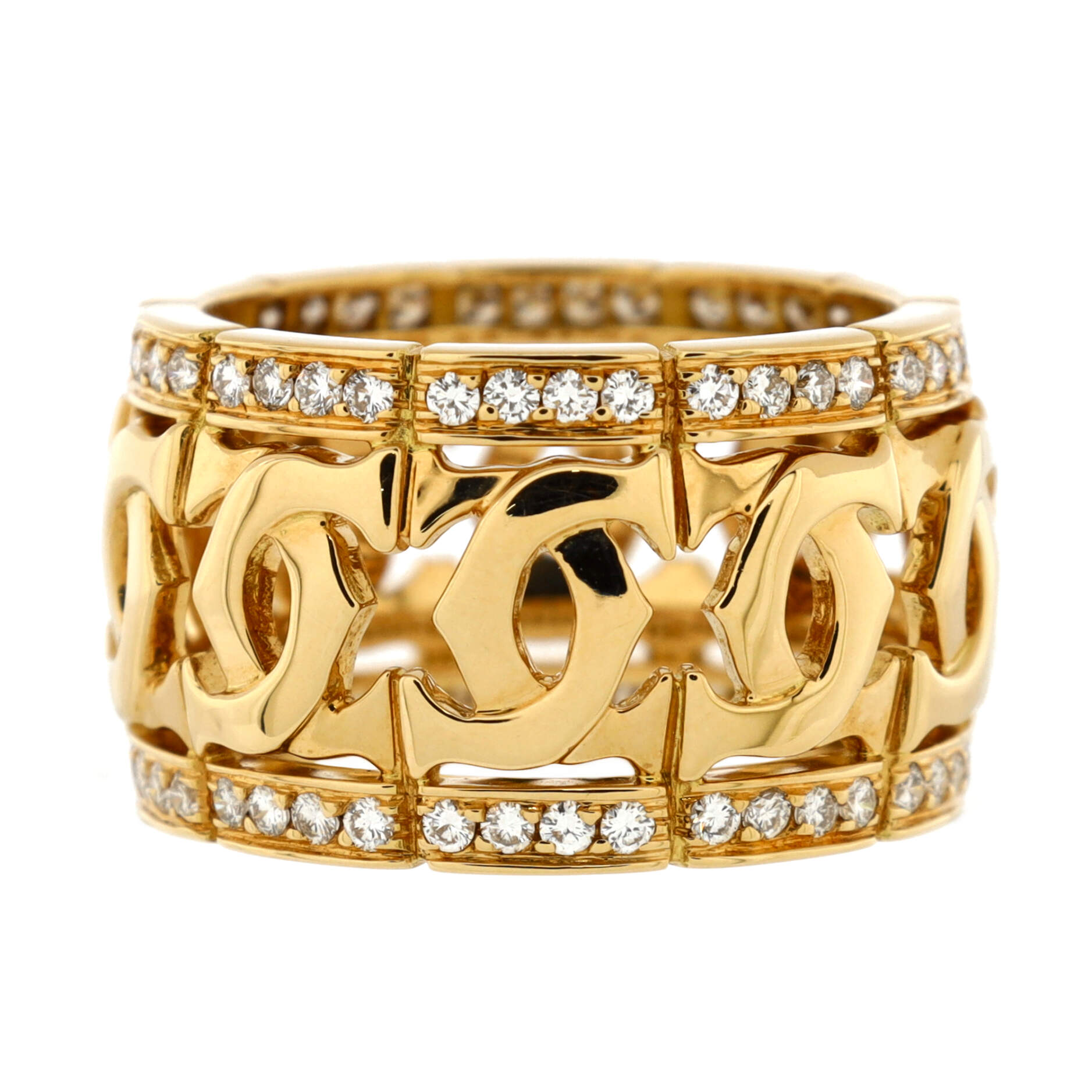 Vintage Double C de Cartier Band Ring