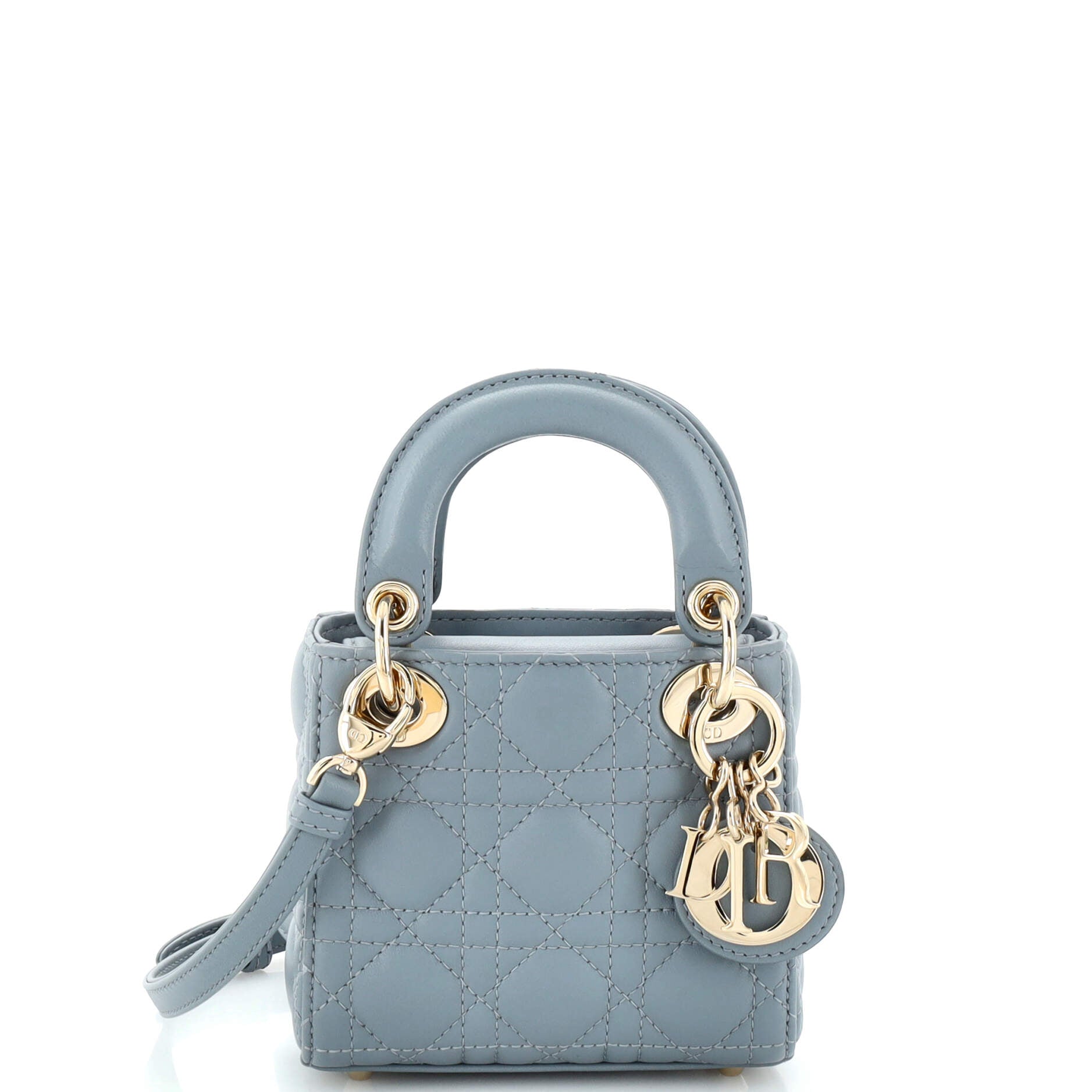 Lady Dior Bag Cannage Quilt Lambskin Micro