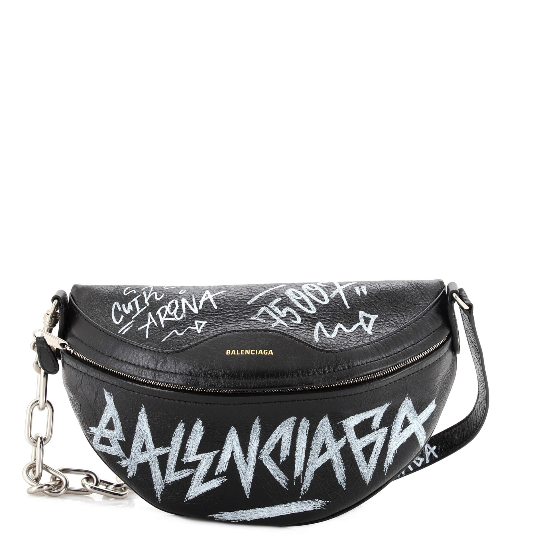 Graffiti Souvenir Belt Bag Leather XS