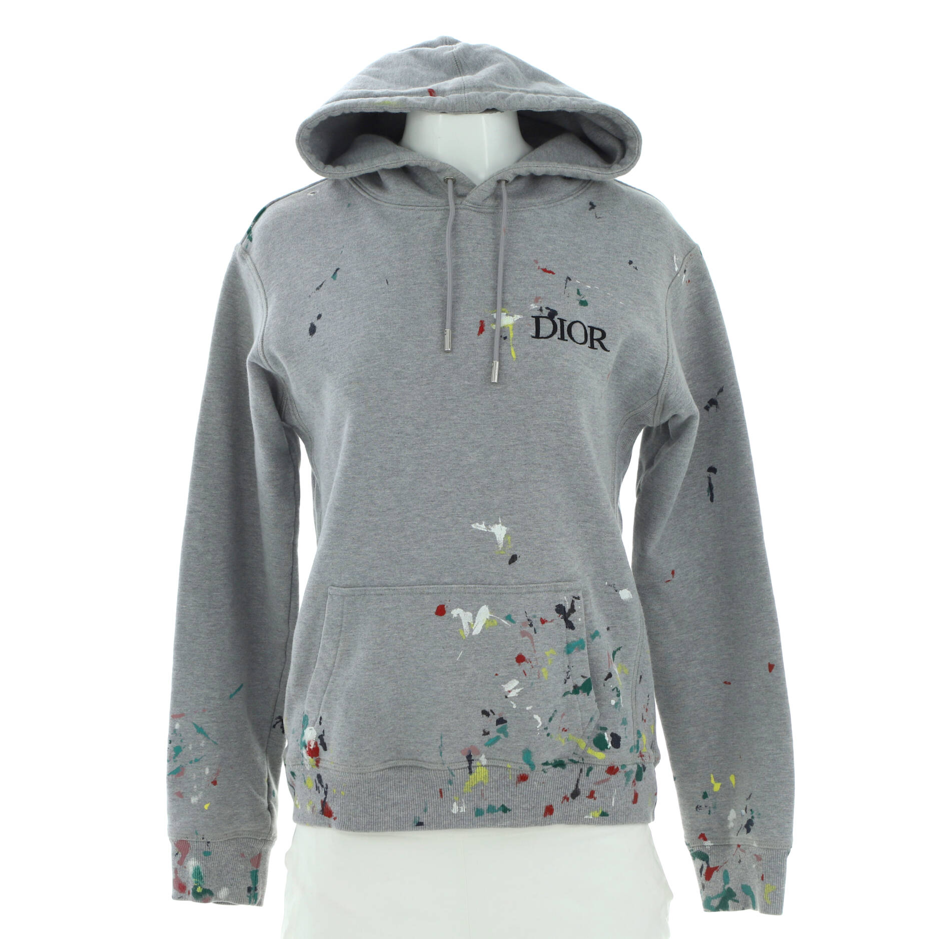 Men's Paint Splatter Hoodie Printed Cotton