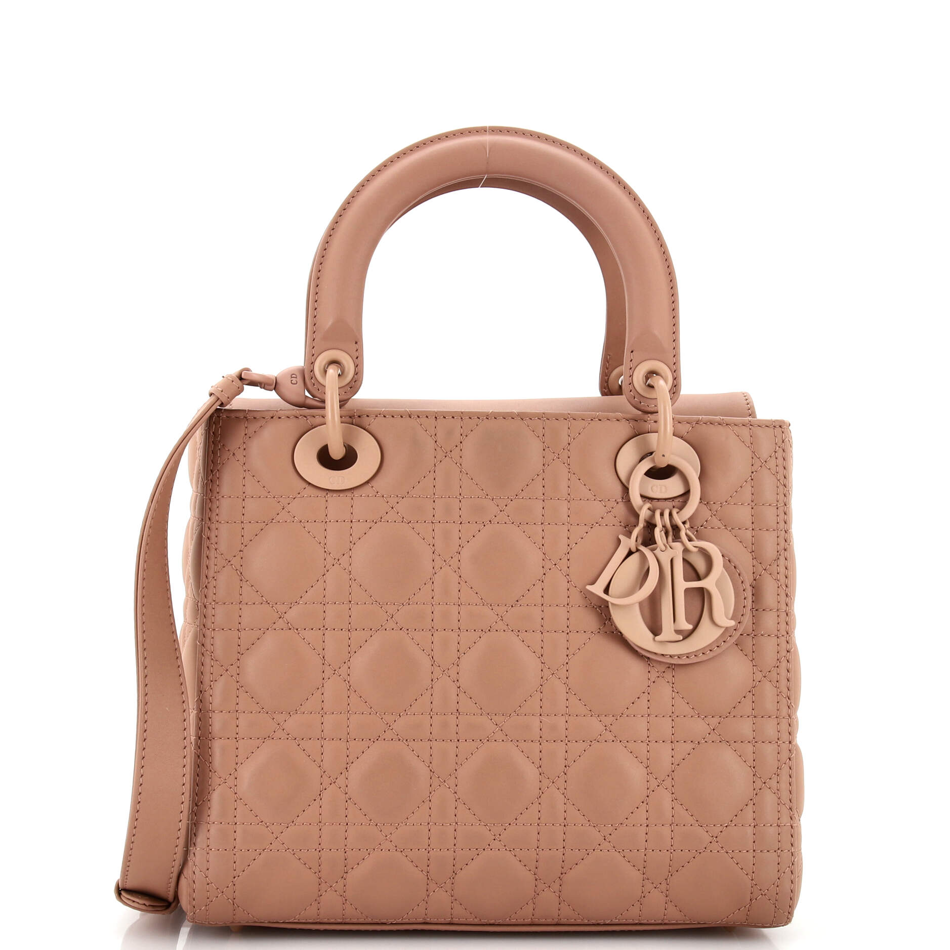 Ultra Matte Lady Dior Bag Cannage Quilt Calfskin Medium