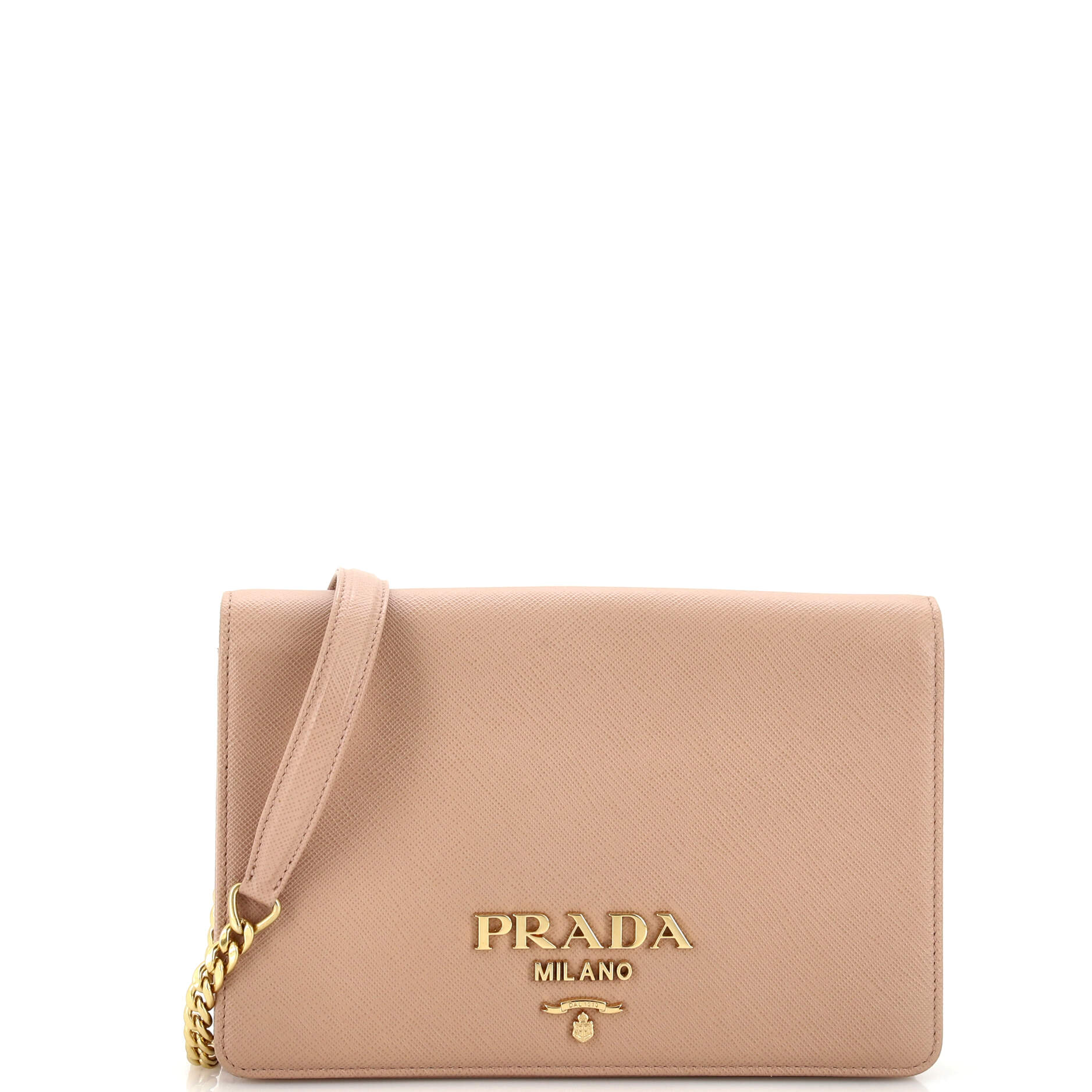 Chain Wallet Crossbody Saffiano Leather