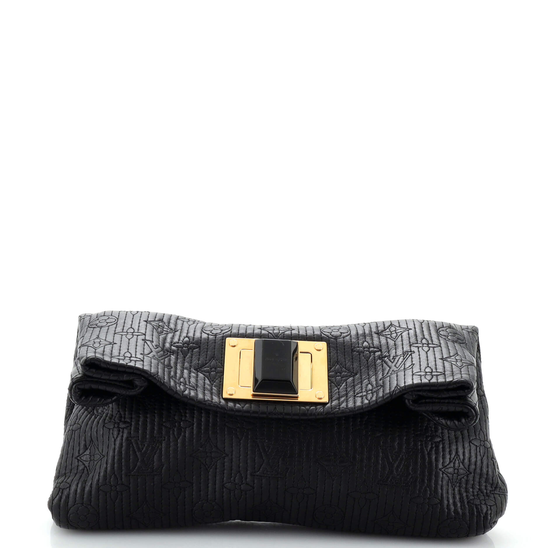 Altair Clutch Quilted Monogram Leather