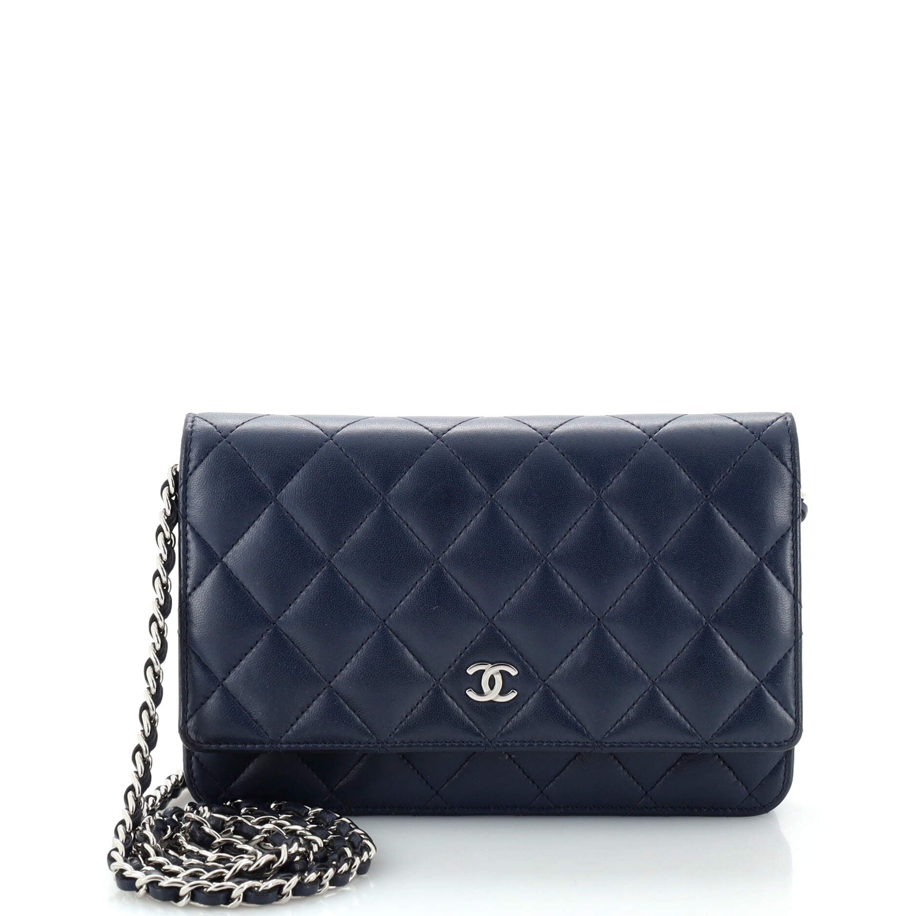 Wallet on Chain Quilted Lambskin
