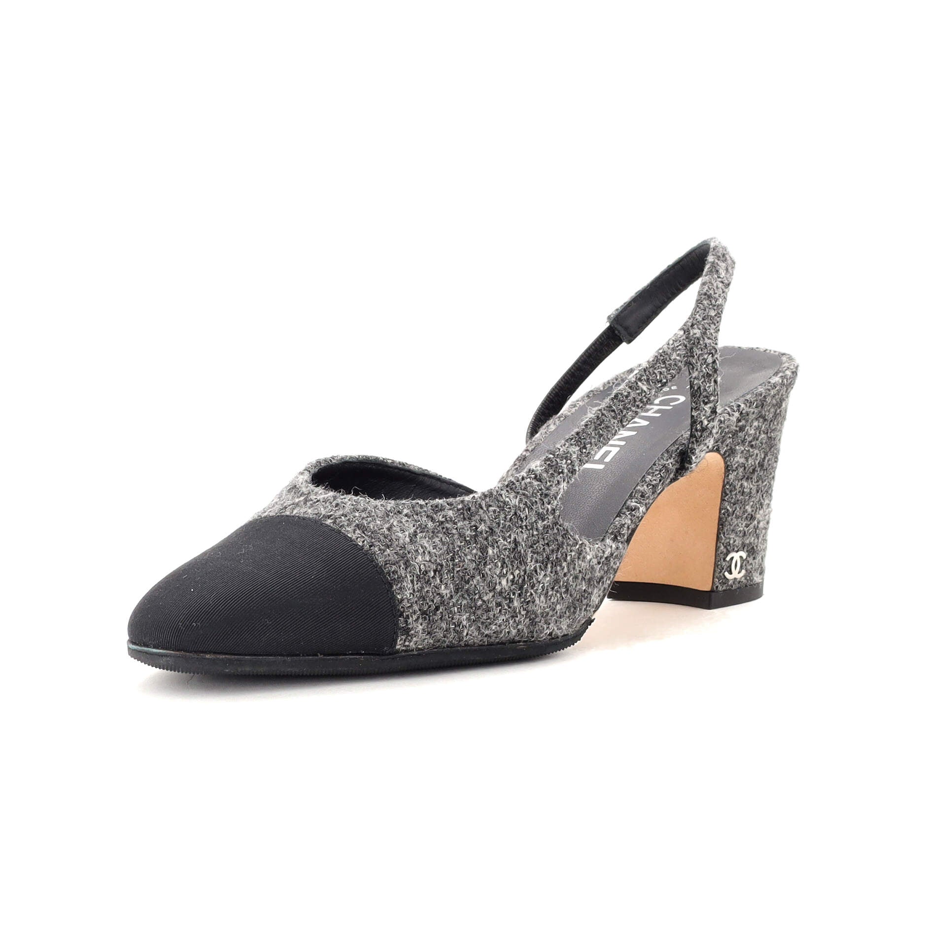 Women's Cap Toe CC Slingback Pumps Tweed