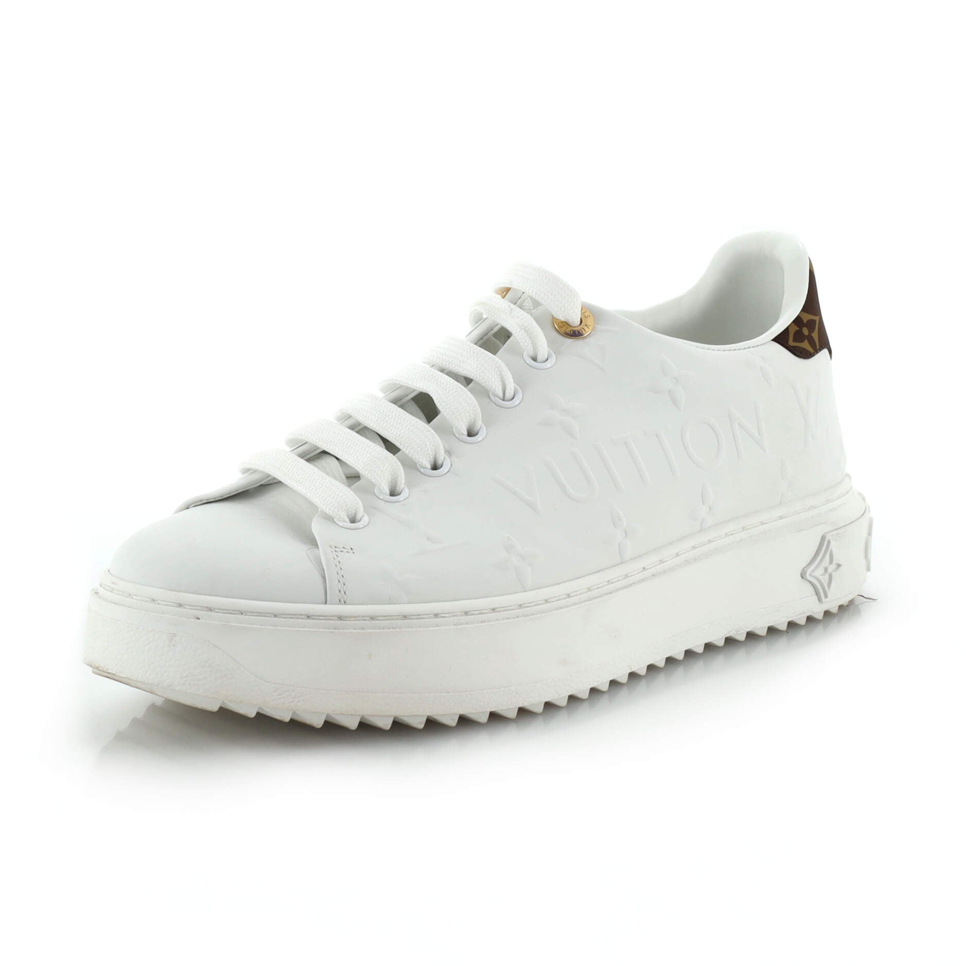 Women's Time Out Sneakers Monogram Embossed Leather