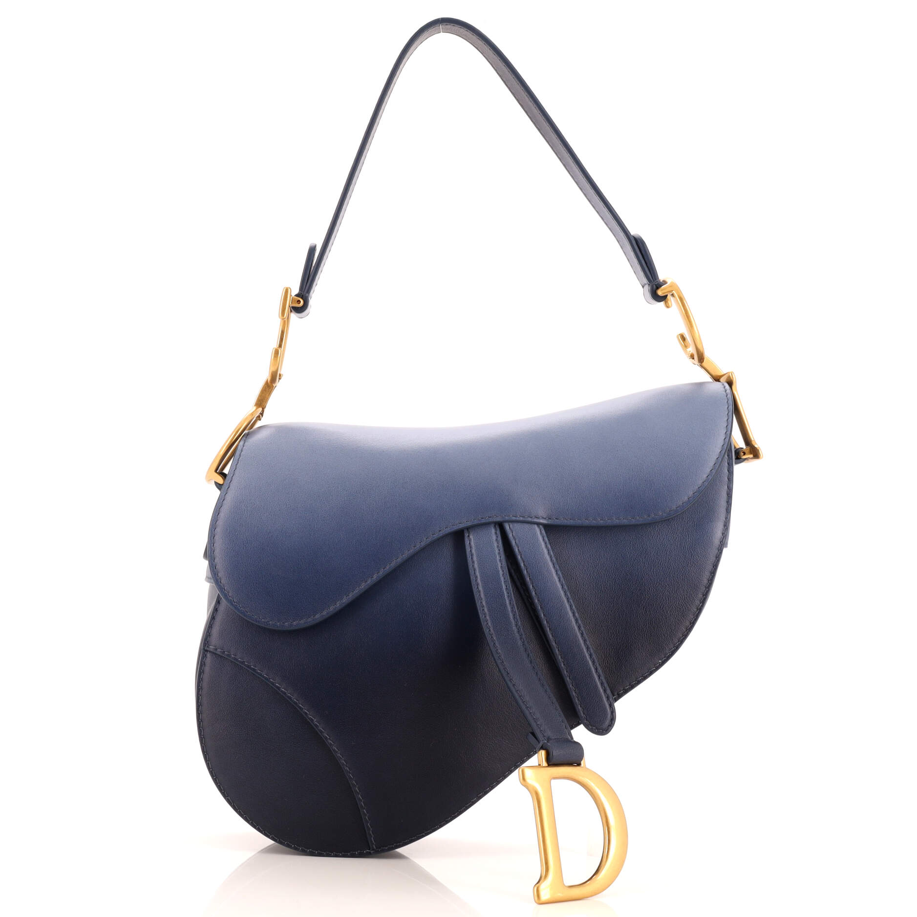 Saddle Handbag Gradient Leather Medium