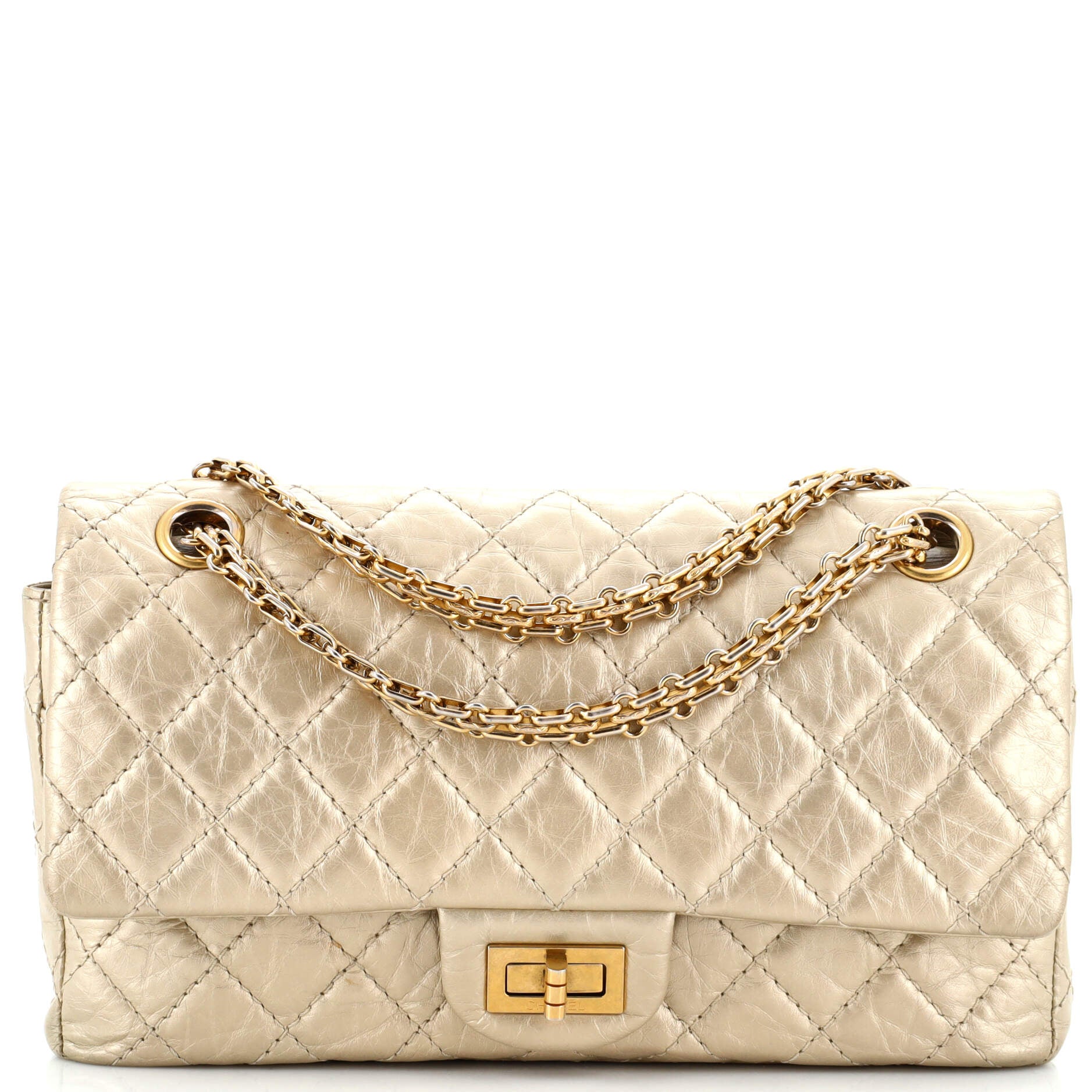 Reissue 2.55 Flap Bag Quilted Aged Calfskin 225