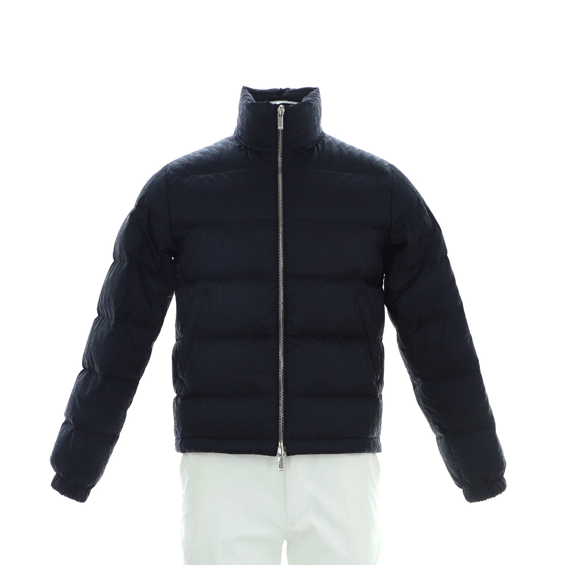 Men's Oblique Puffer Jacket Quilted Polyamide with Down