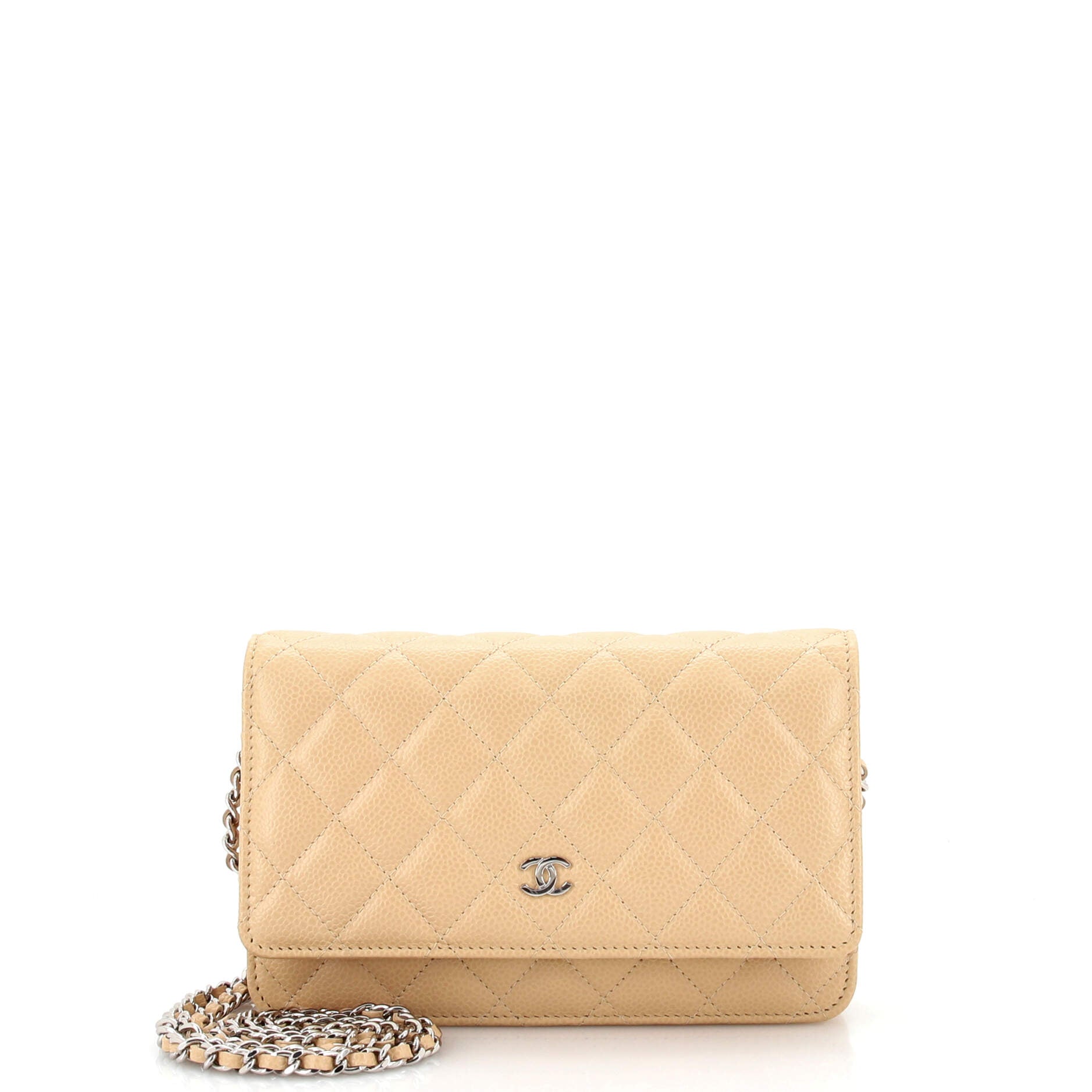 Wallet on Chain Quilted Caviar