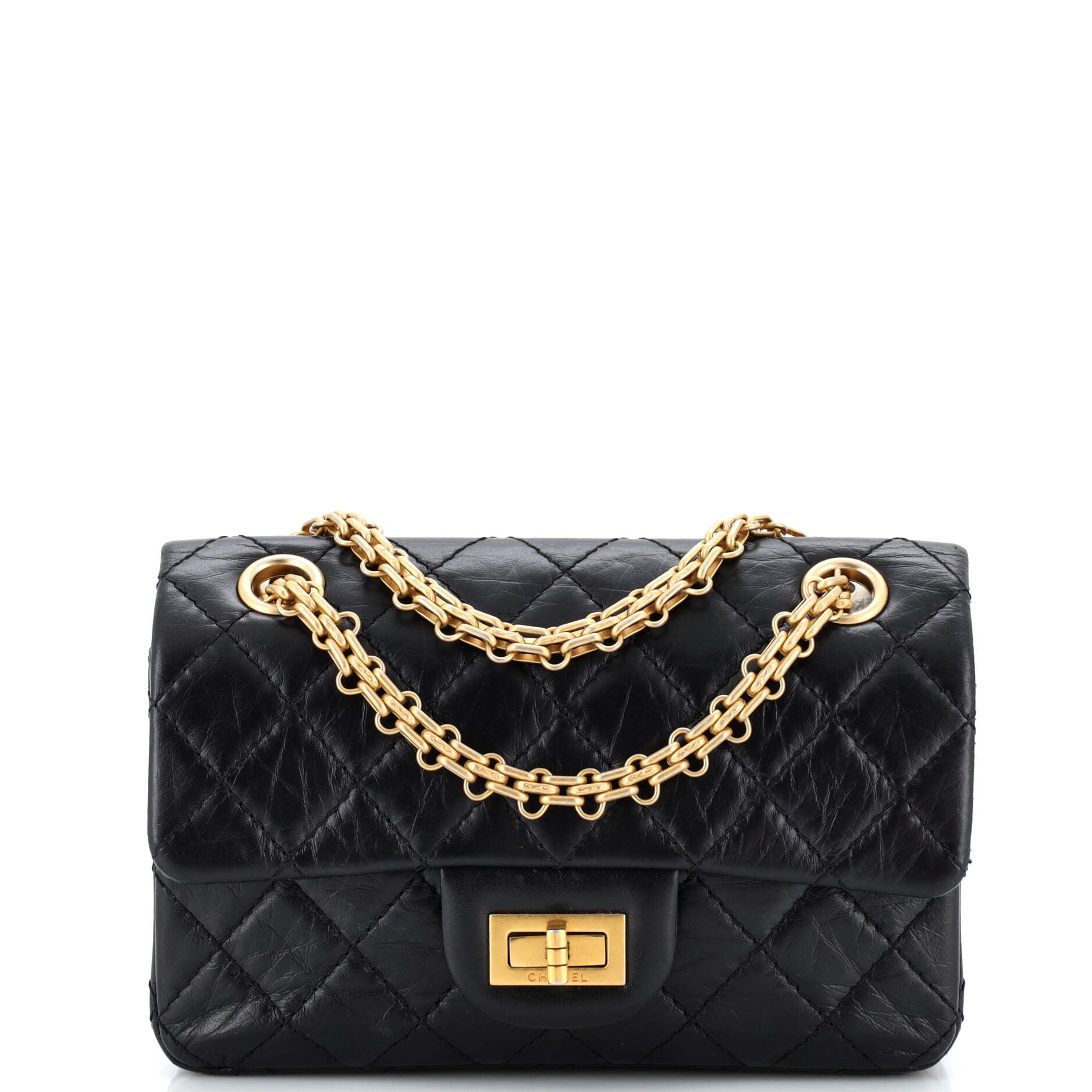 Reissue 2.55 Flap Bag Quilted Aged Calfskin Mini