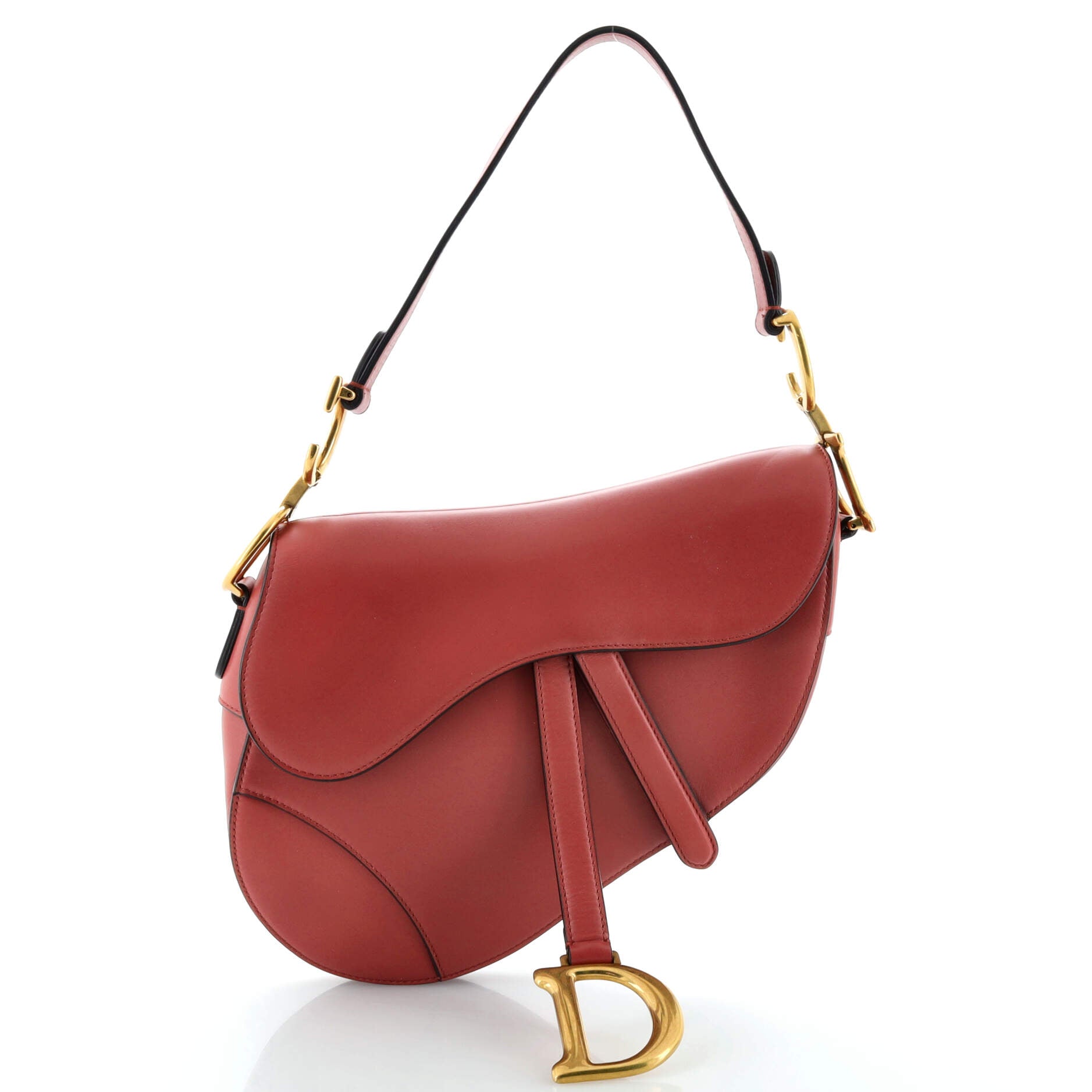 Saddle Handbag Leather Medium