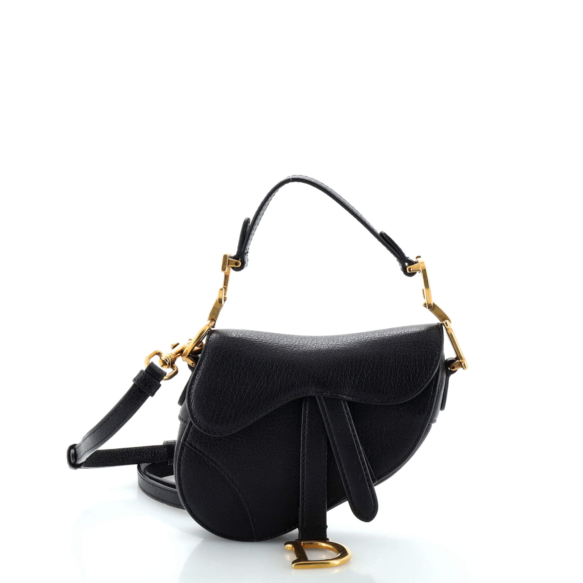 Saddle Handbag Leather Micro