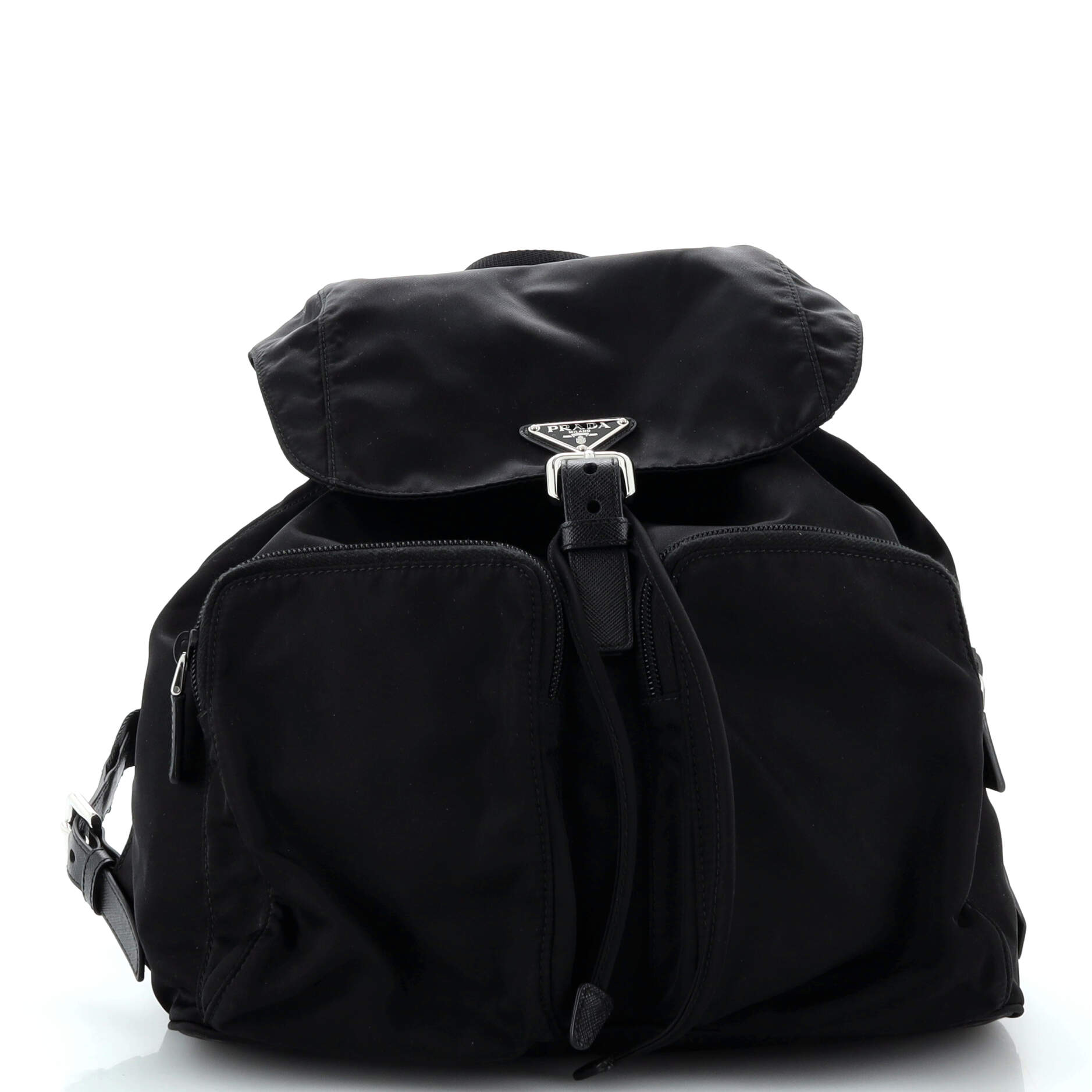 Double Front Pocket Backpack Tessuto Medium