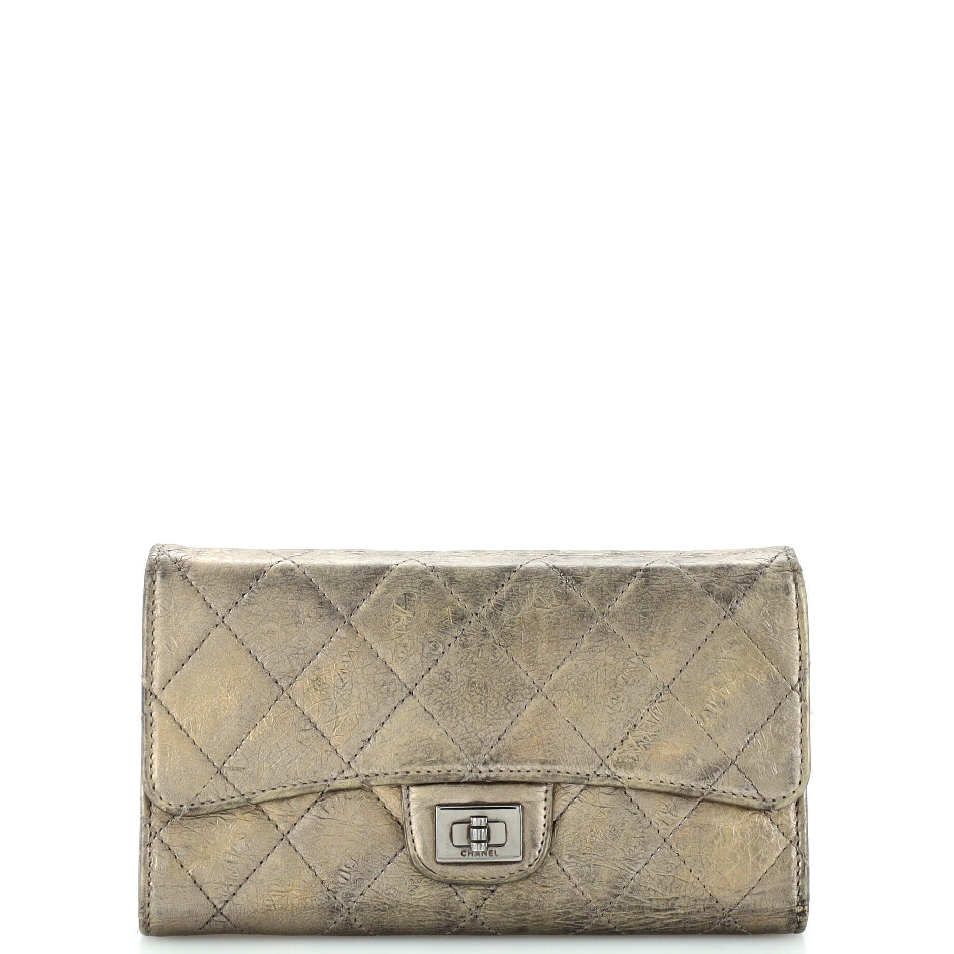 Reissue L-Flap Wallet Quilted Aged Calfskin Long