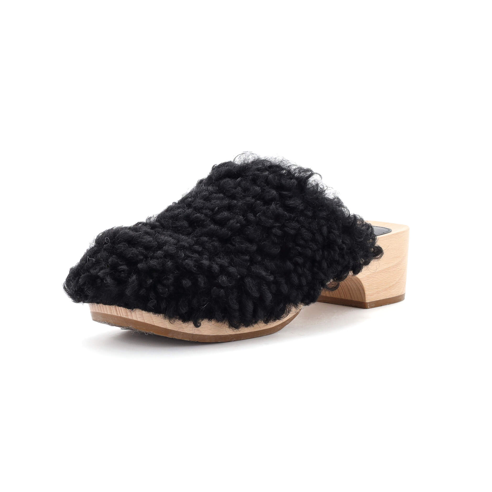 Women's Clogs Shearling and Wood
