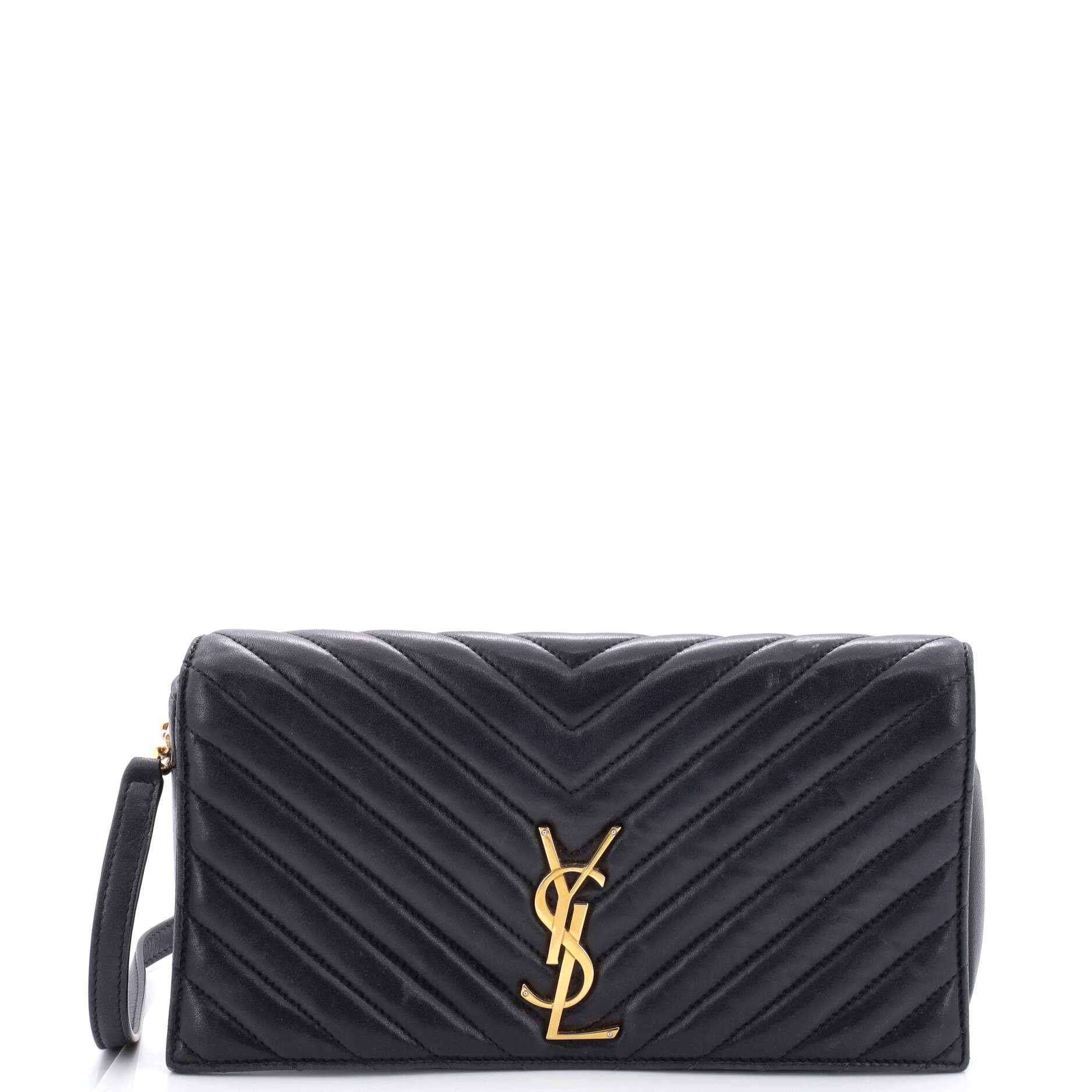 image of Kate 99 Flap Bag Chevron Leather Medium