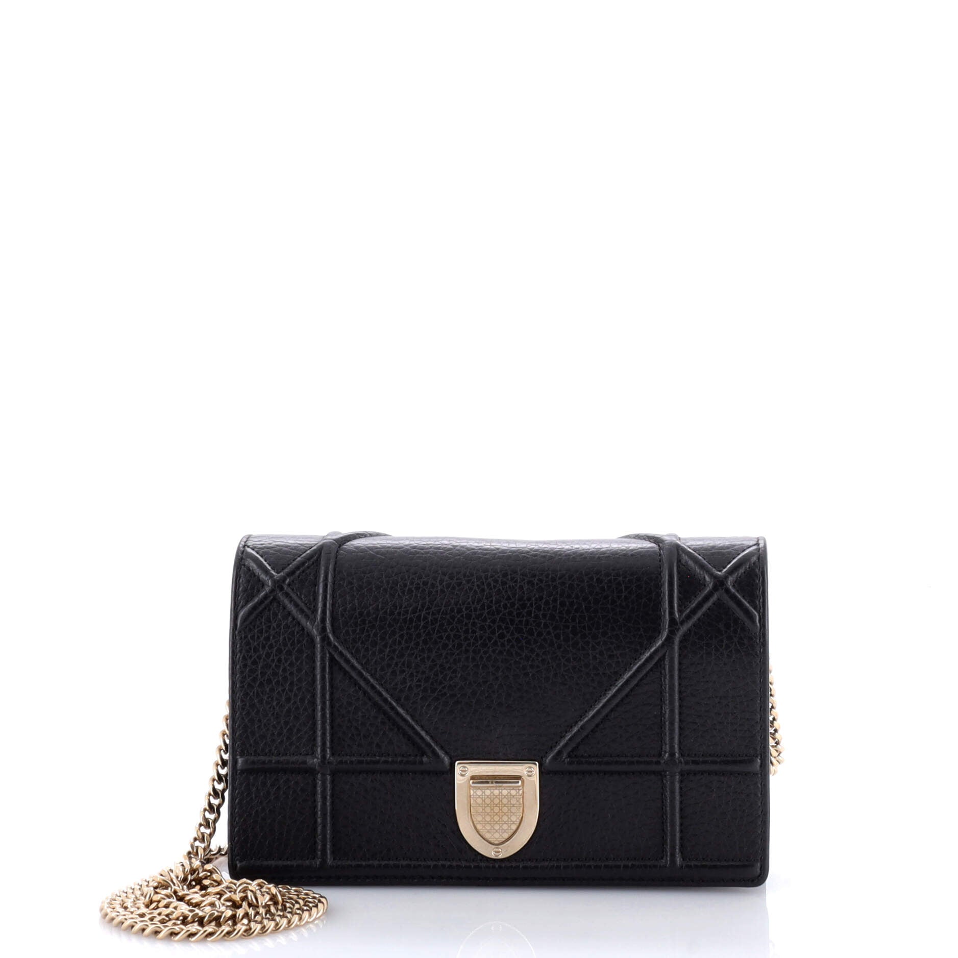 Diorama Wallet on Chain Leather