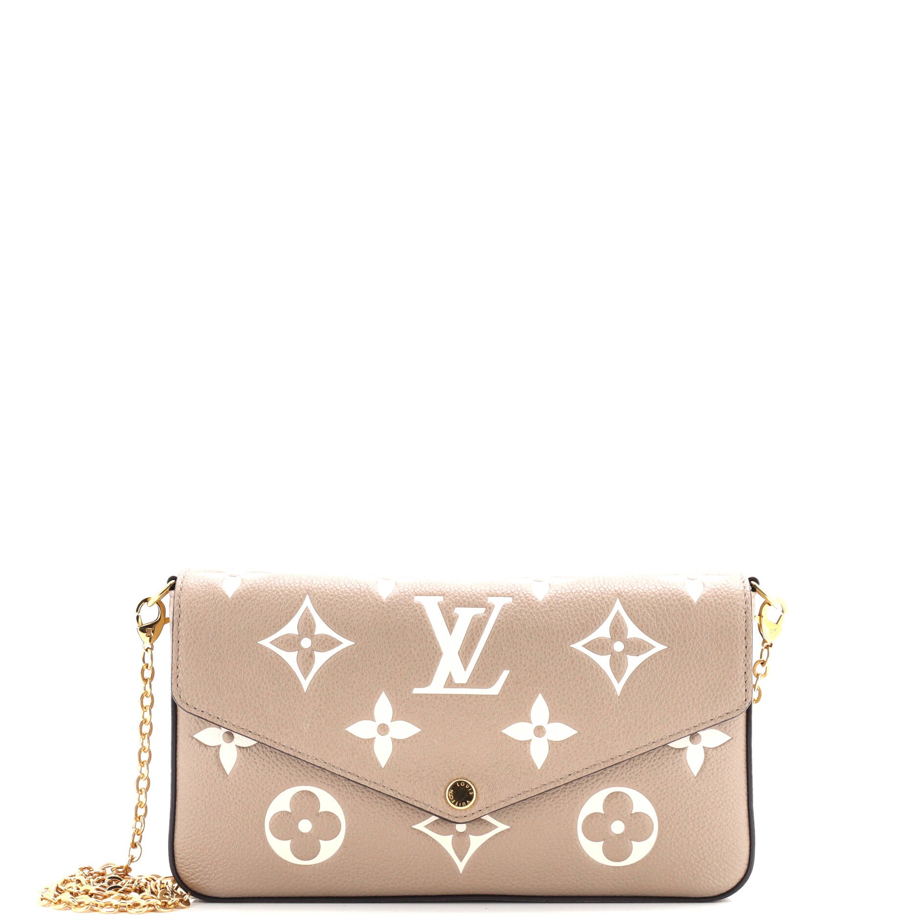image of Felicie Pochette Bicolor Monogram Empreinte Giant