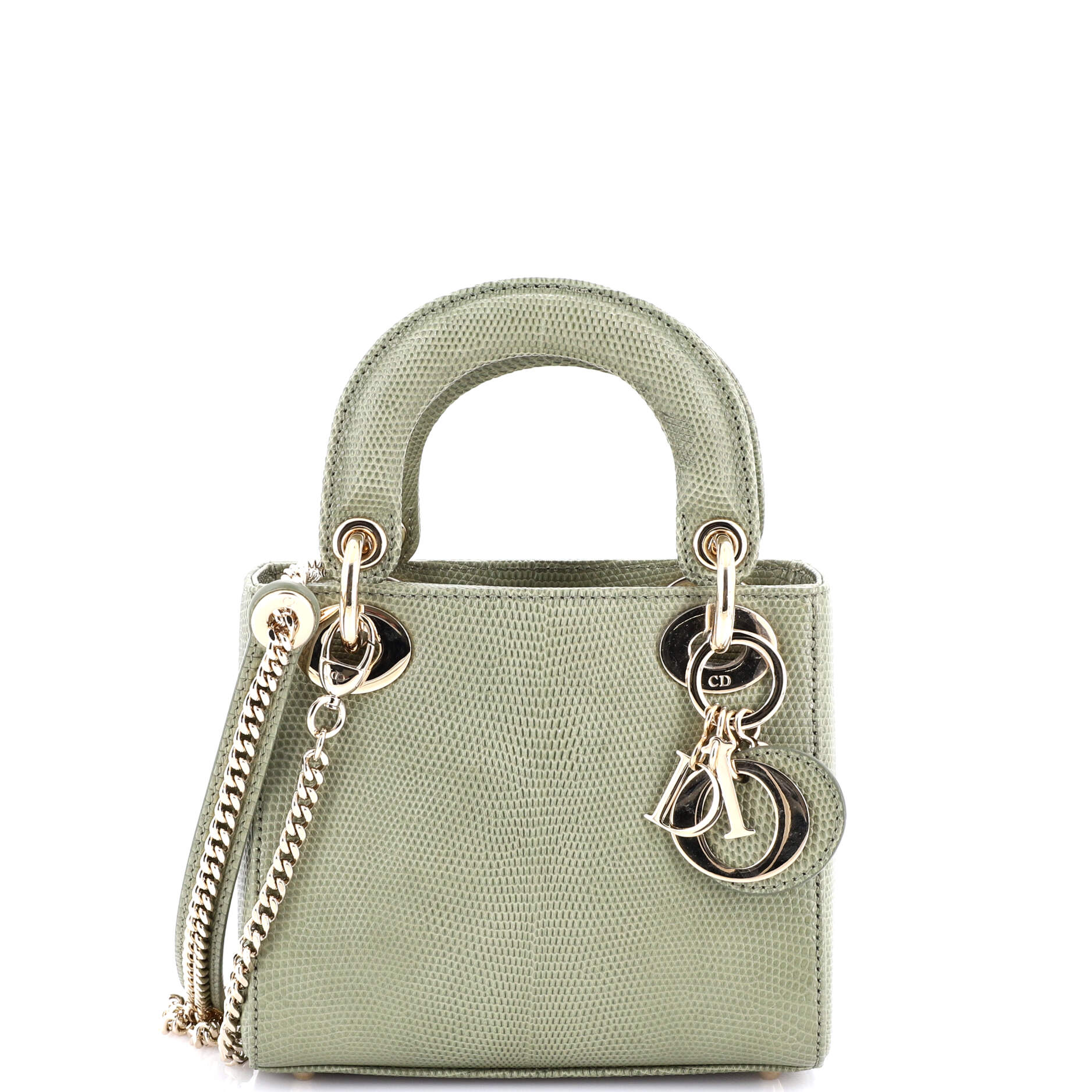 image of Lady Dior Chain Bag Lizard Mini