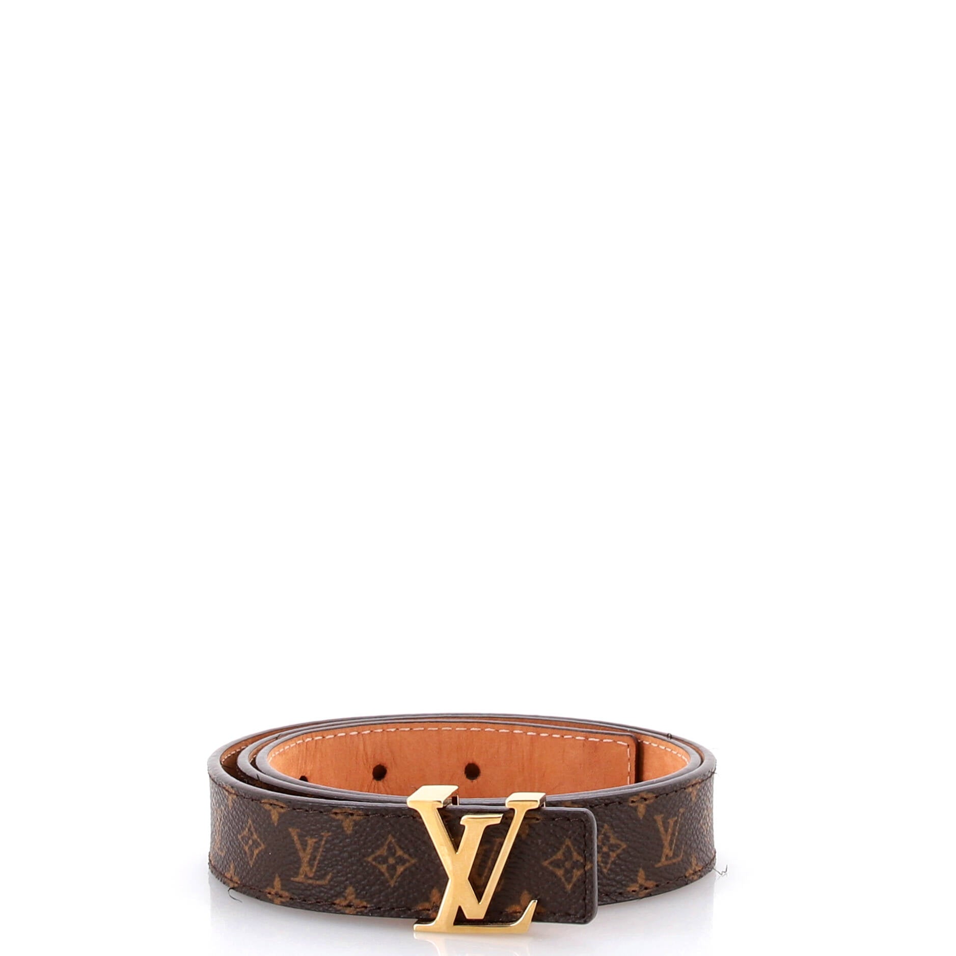 LV Initiales Belt Monogram Canvas Thin