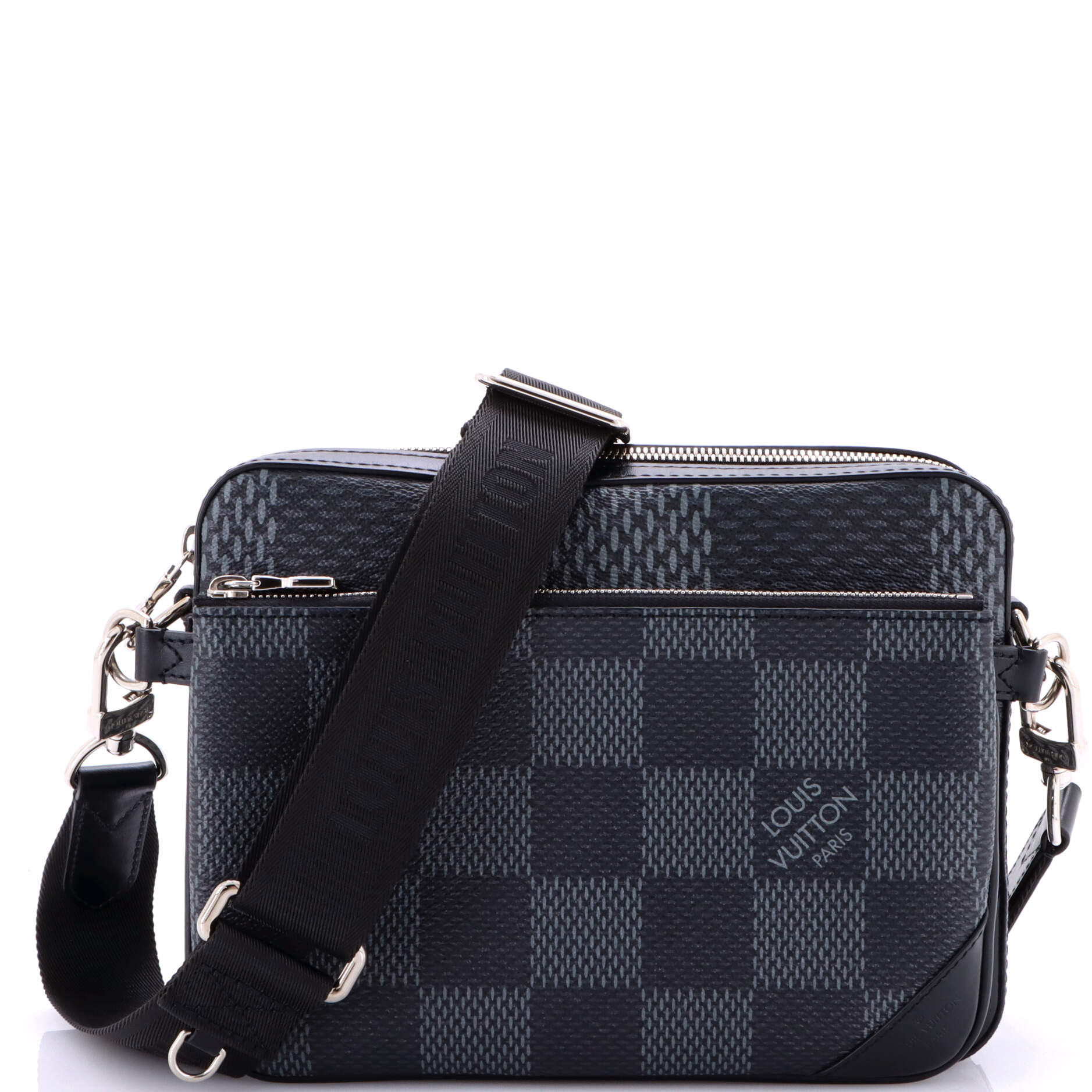 Trio Messenger Bag Limited Edition Damier Graphite 3D