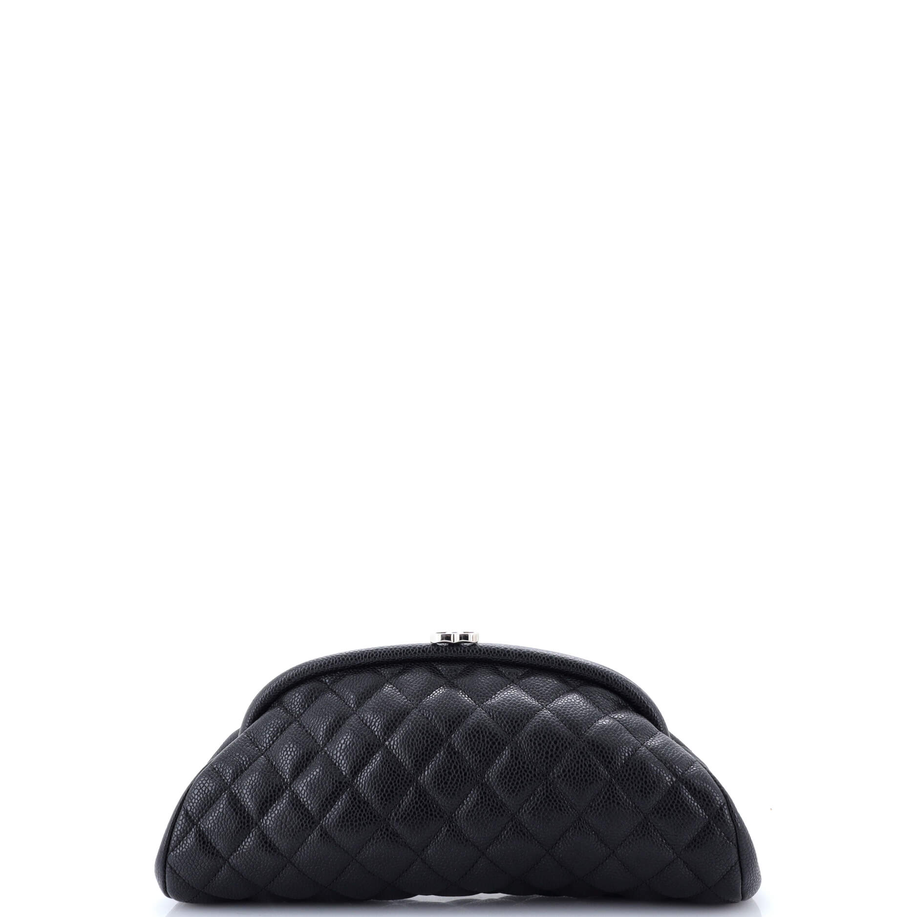 Timeless Clutch Quilted Caviar
