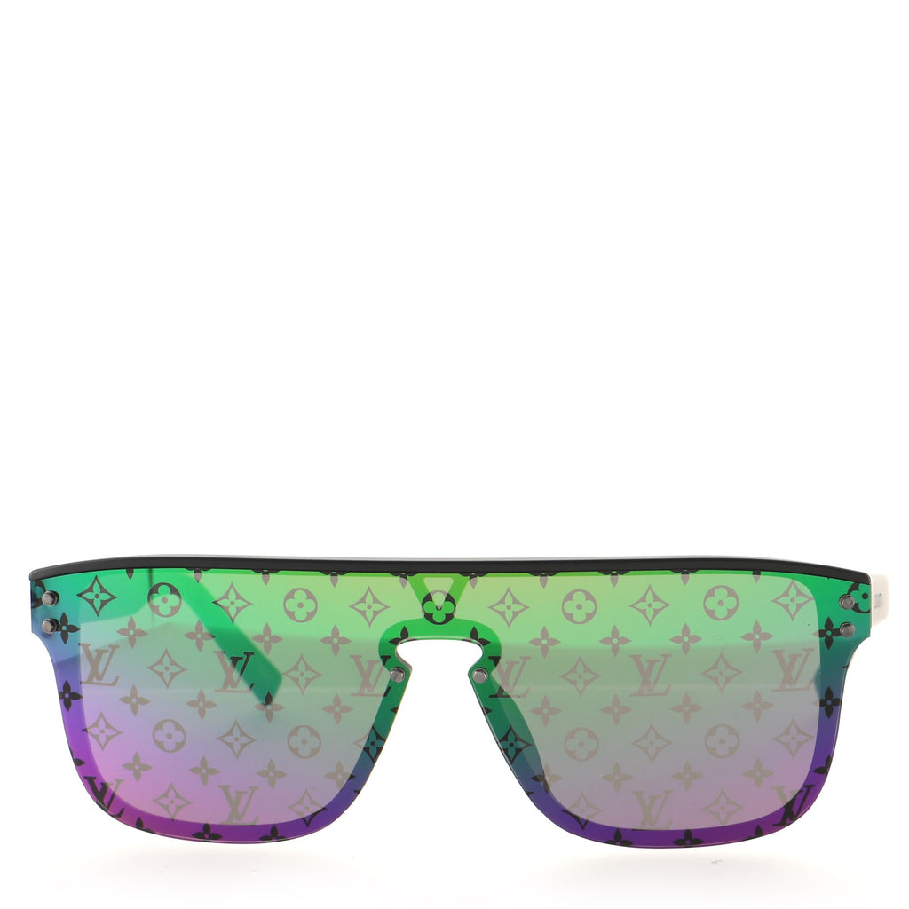 Louis Vuitton, Accessories, Louis Vuitton New Gold And Metallic Mirrored  Purple Rain Sunglasses Z2377w