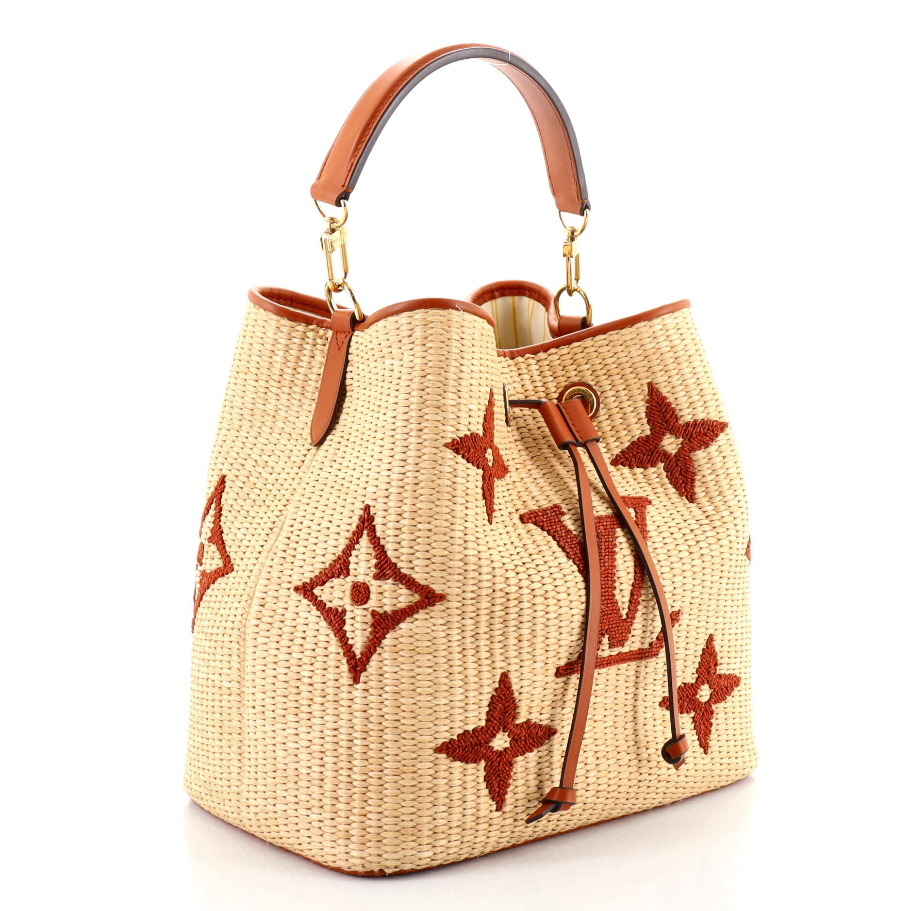 Louis Vuitton, Bags, Sold Louis Vuitton Raffia Neonoe Mm Bag