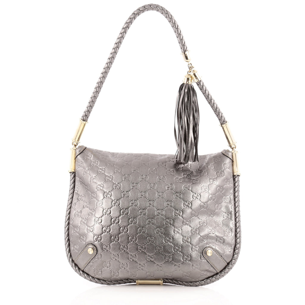Buy Gucci Britt Tassel Flap Bag Guccissima Leather Medium 1097701 – Trendlee