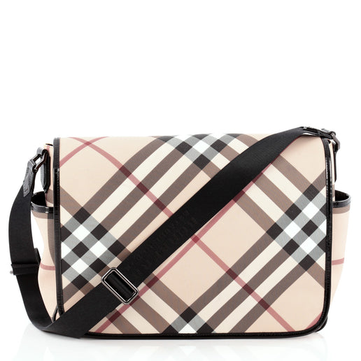 burberry nova check diaper bag