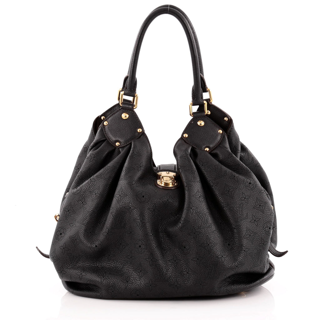 Buy Louis Vuitton L Hobo Mahina Leather Black 1116301 – Trendlee