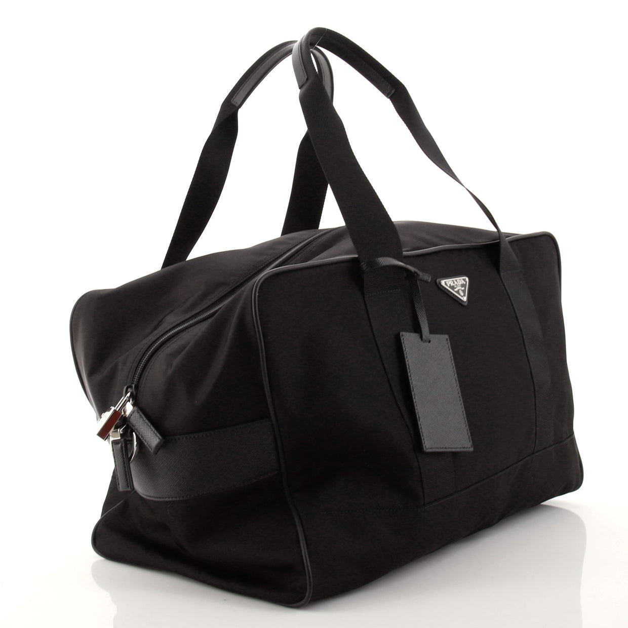 Prada Weekender Duffle Bag Tessuto Large Black 11172047