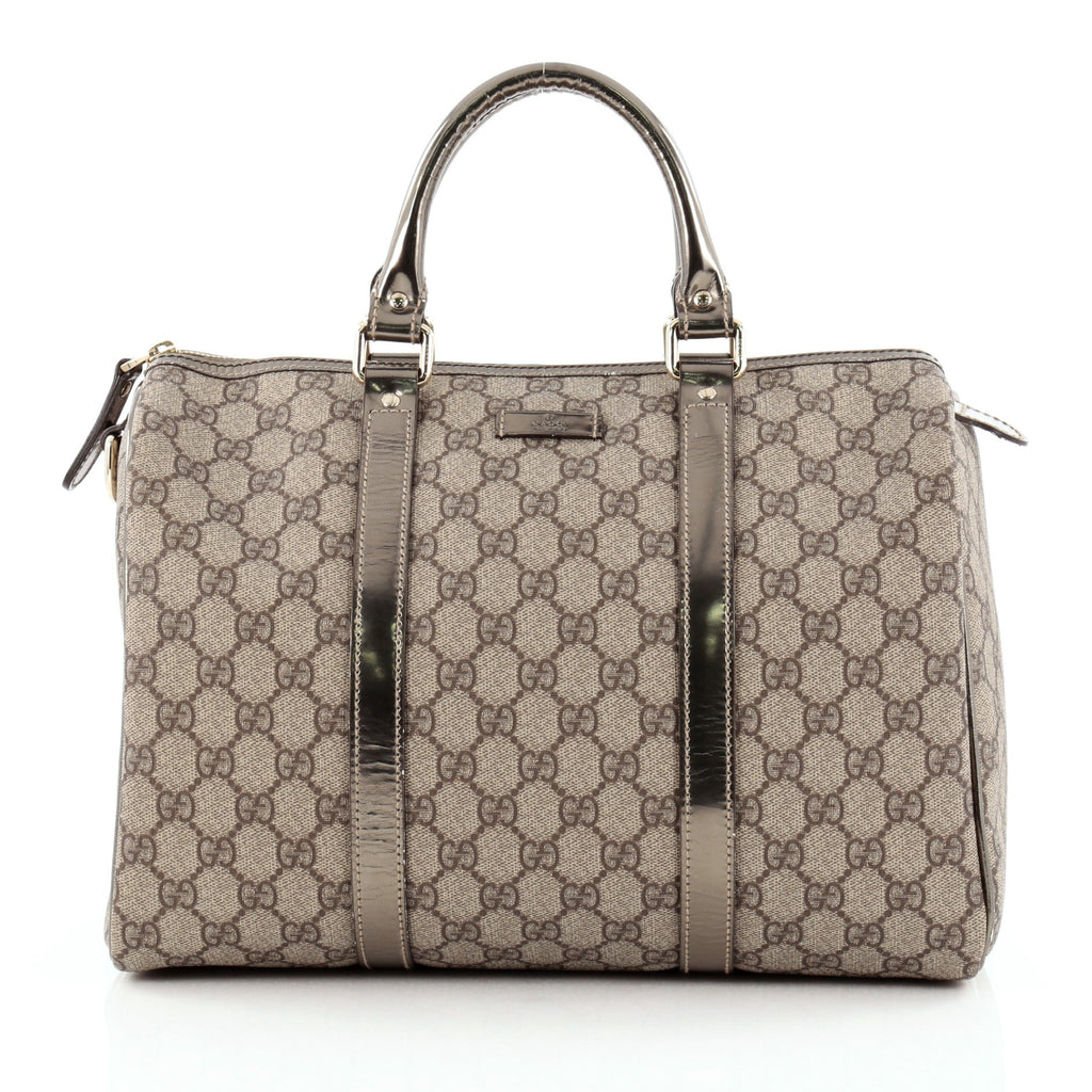 Buy Gucci Joy Boston Bag GG Coated Canvas Medium Metallic 1127001 – Rebag
