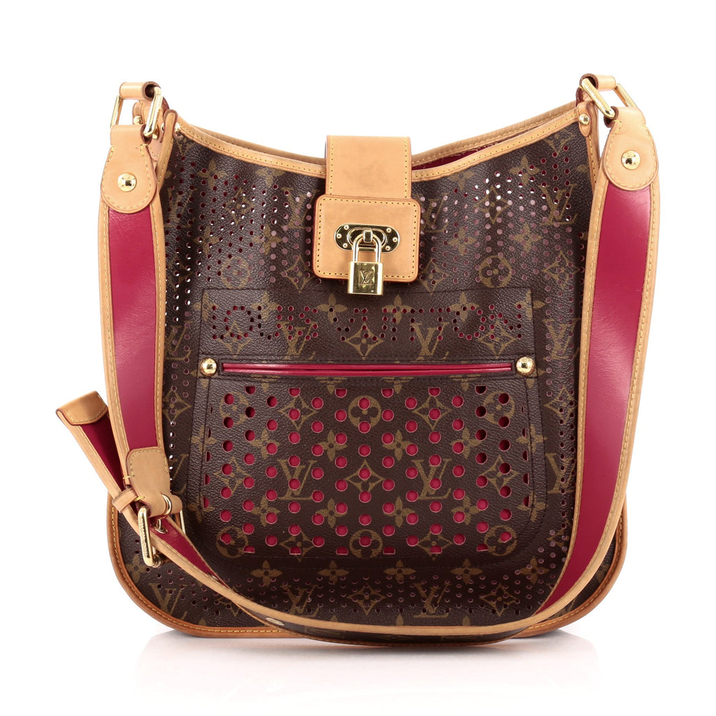 Louis Vuitton perforated musette in fuschia 2006 limited edition