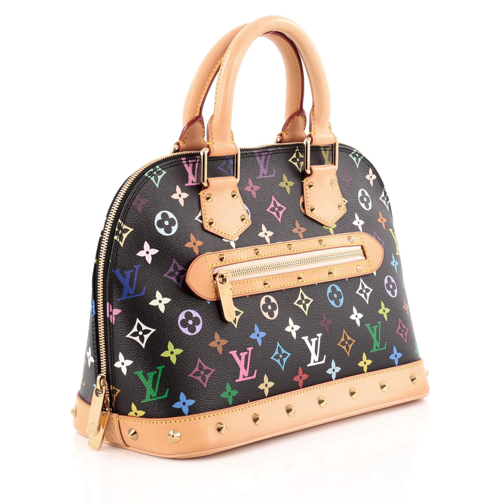 Buy Louis Vuitton Alma Handbag Monogram Multicolor PM Black 1171401 – Rebag