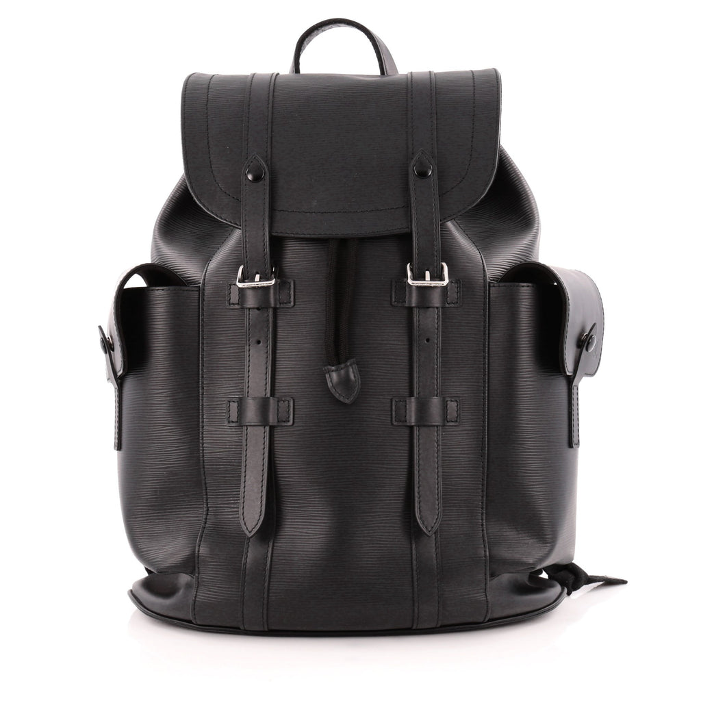 Buy Louis Vuitton Christopher Backpack Epi Leather PM Black 1179301 – Rebag