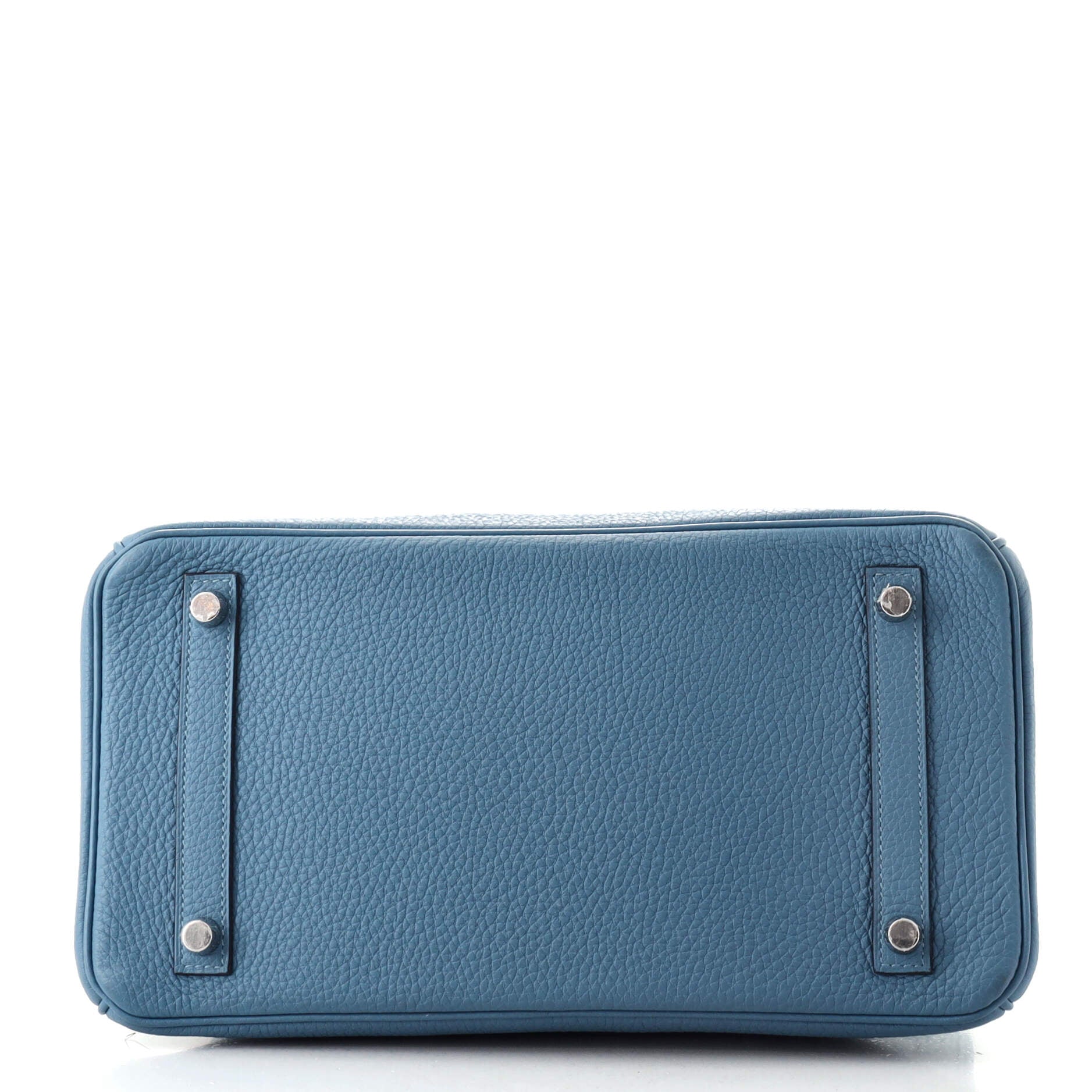 Hermes Birkin 25 Bleu Azur Togo Palladium Hardware #A