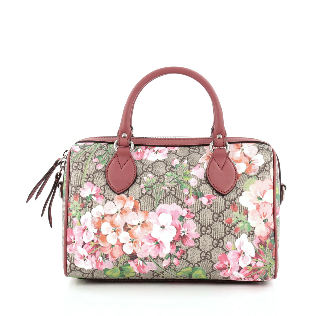 Buy Gucci Convertible Boston Bag Blooms Print GG Coated 1212401 – Rebag